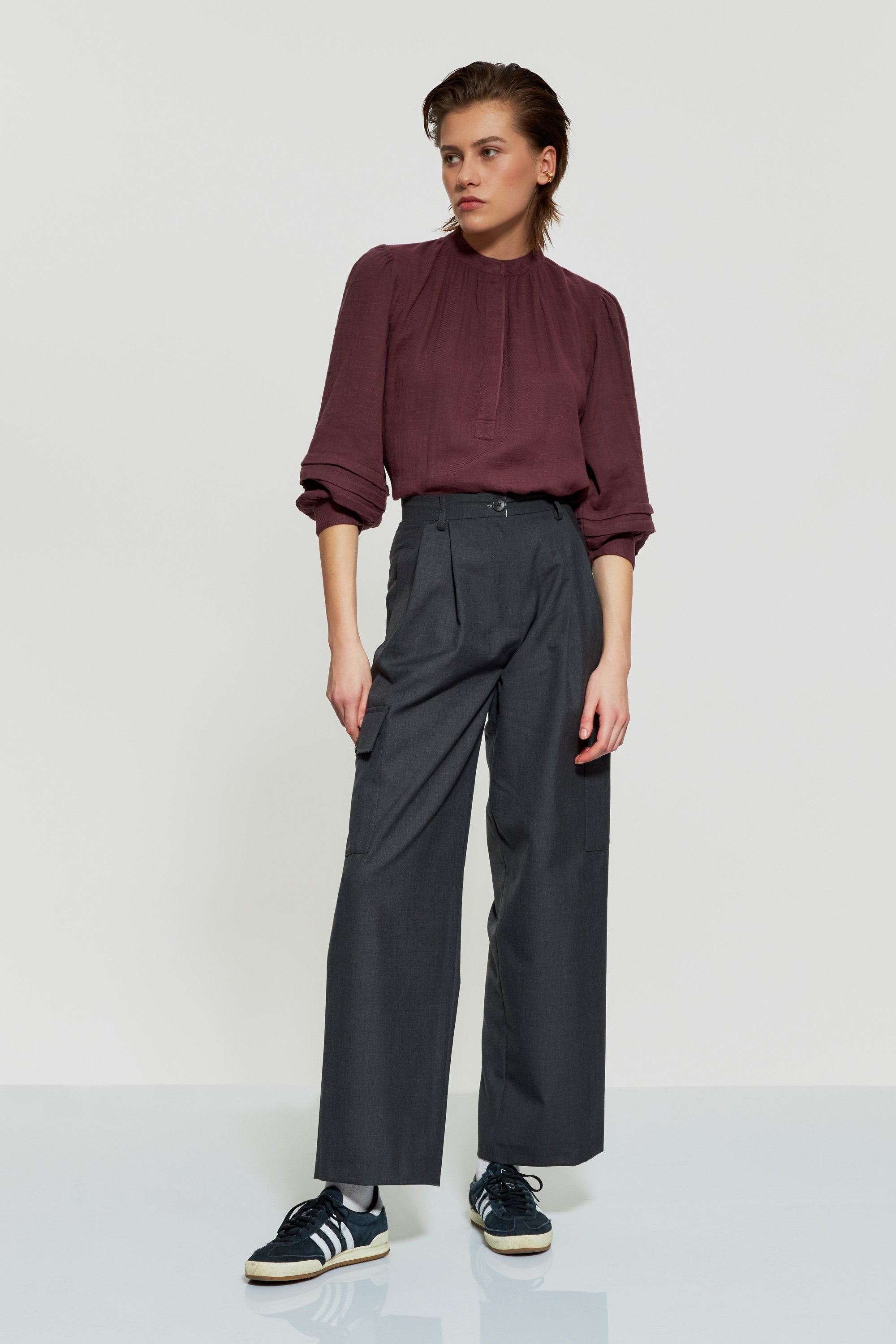 Pantalon cargo en laine Francisco