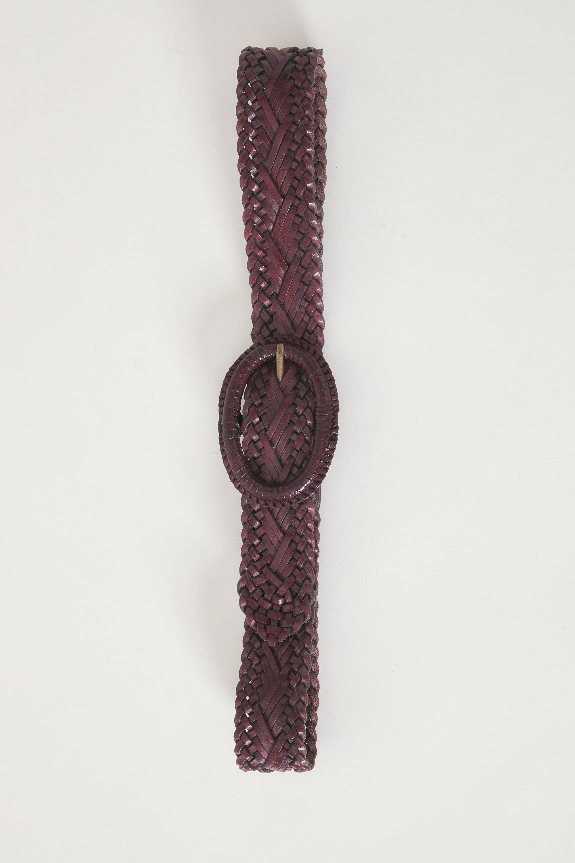 Lace-style openwork leather belt Galy