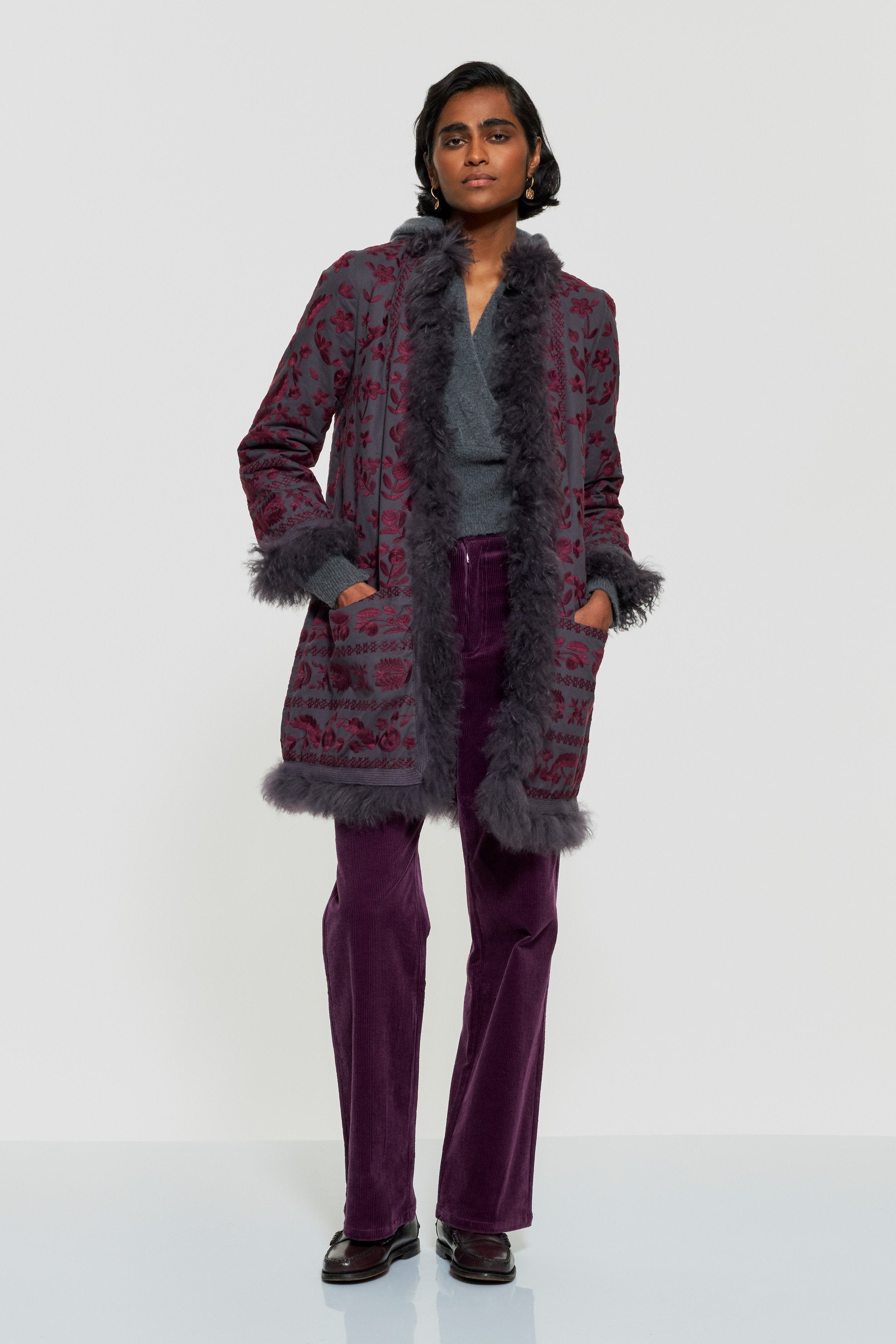 Hendris embroidered coat