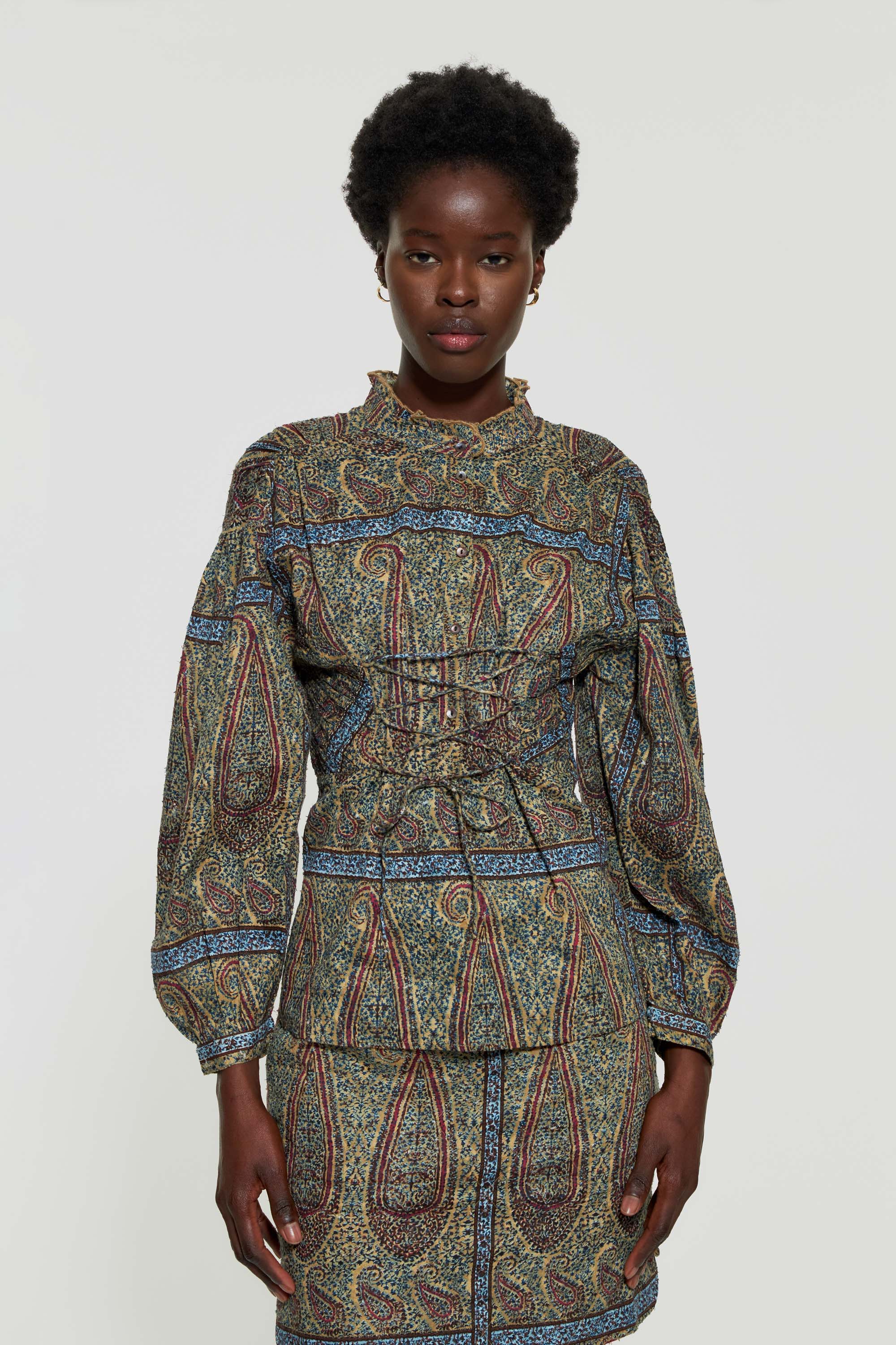 Blouse façon corset Hida