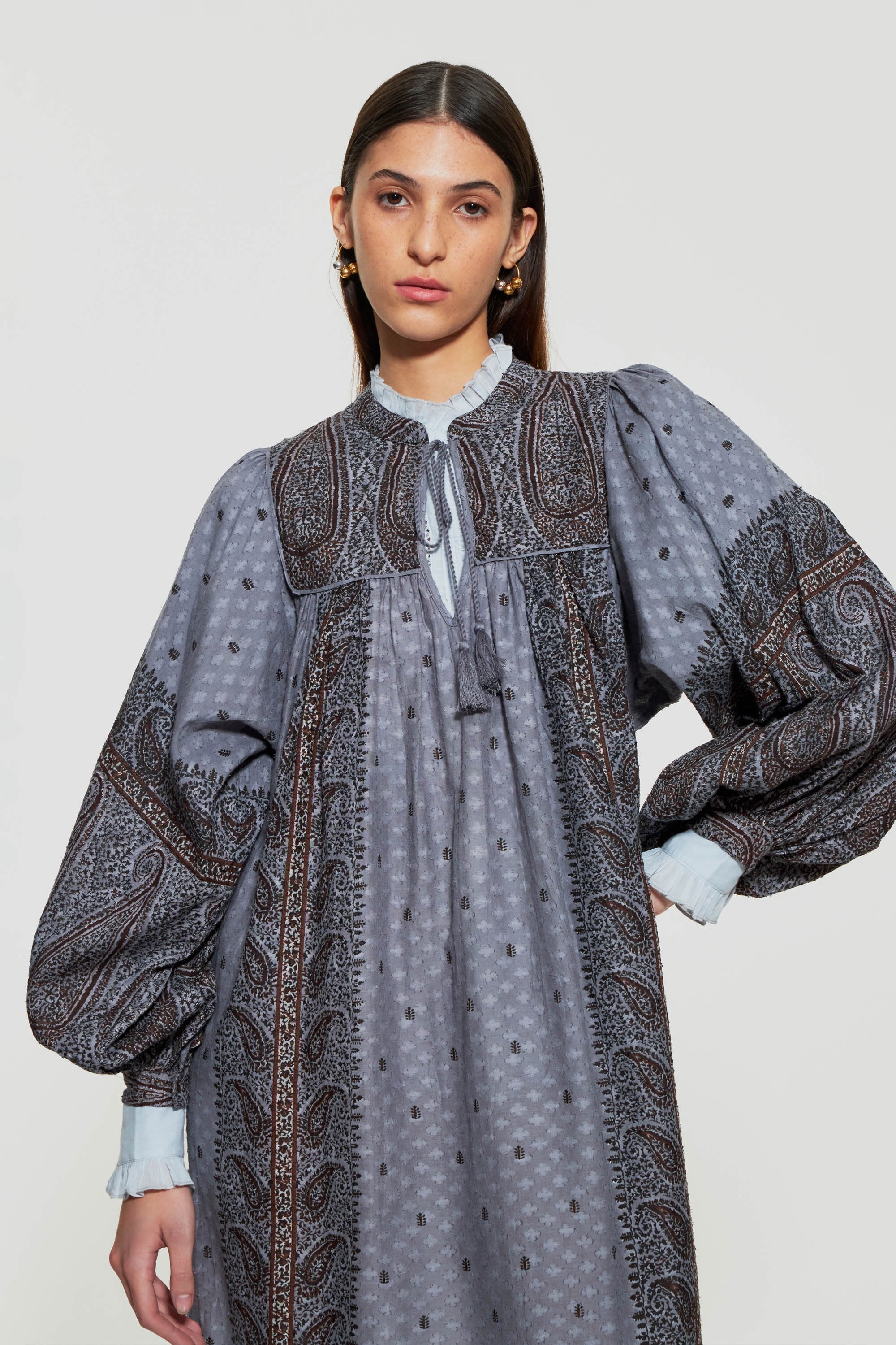 Bedrucktes Kleid Hida