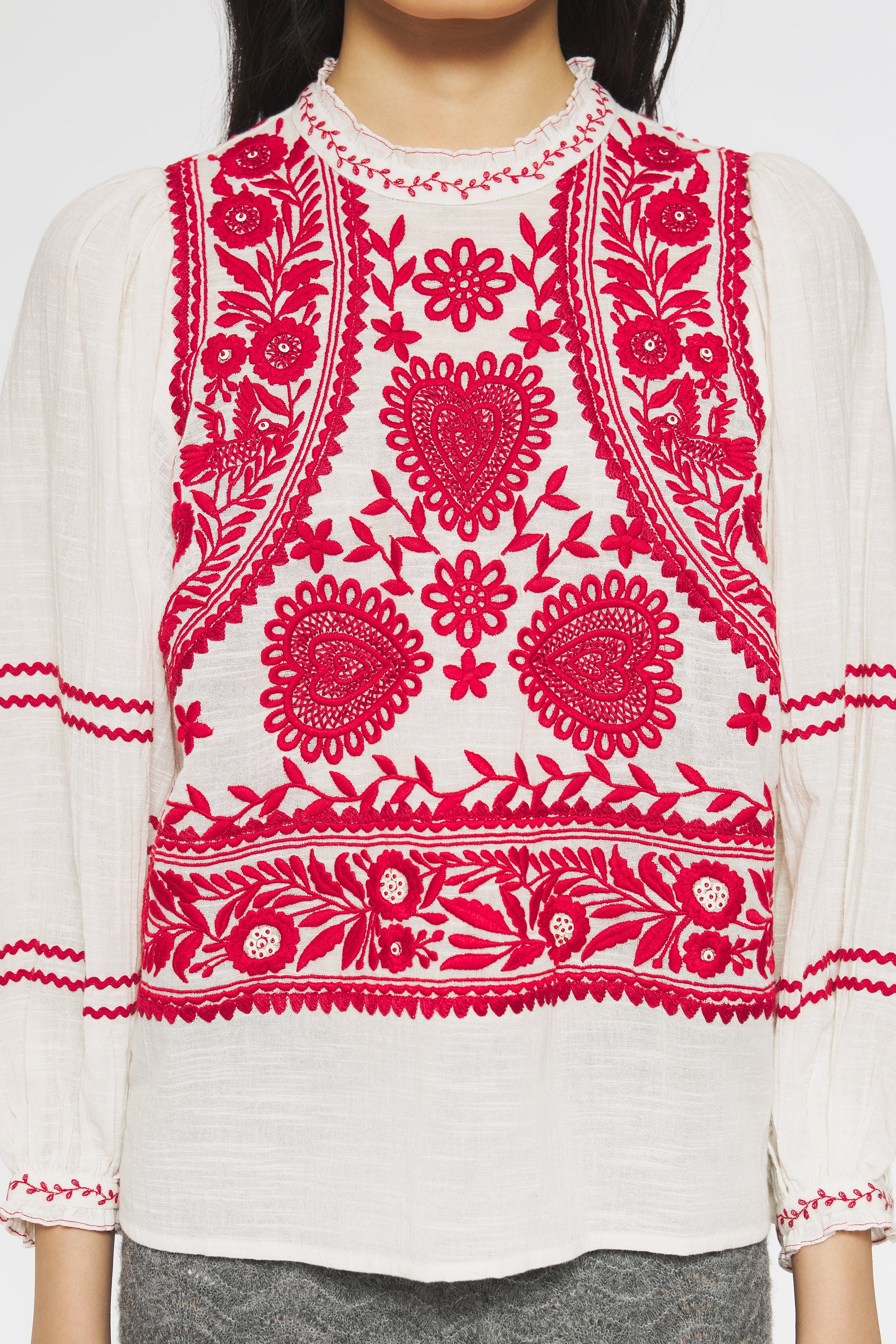 Blouse brodée Hugarian