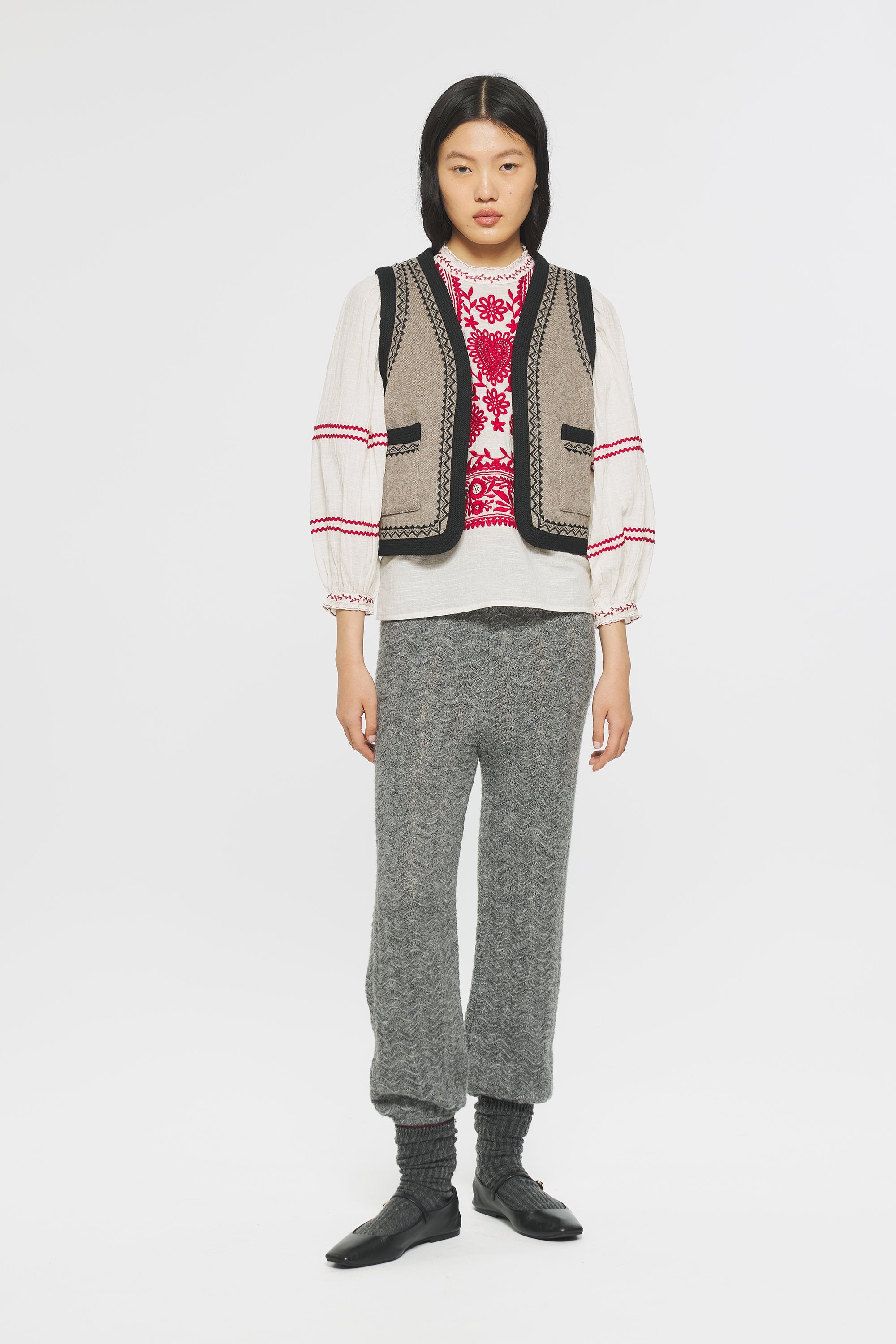 Blouse brodée Hugarian