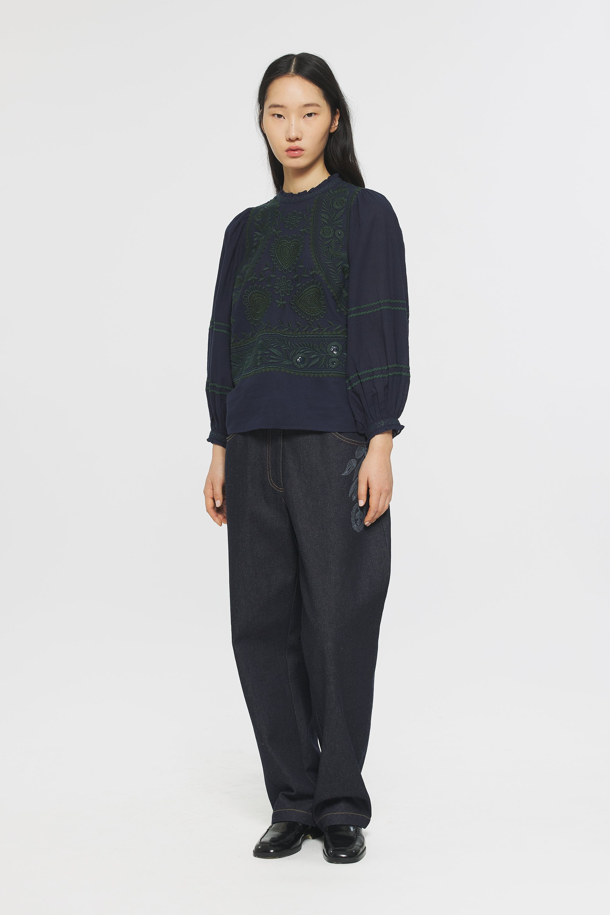 Blouse brodée Hugarian