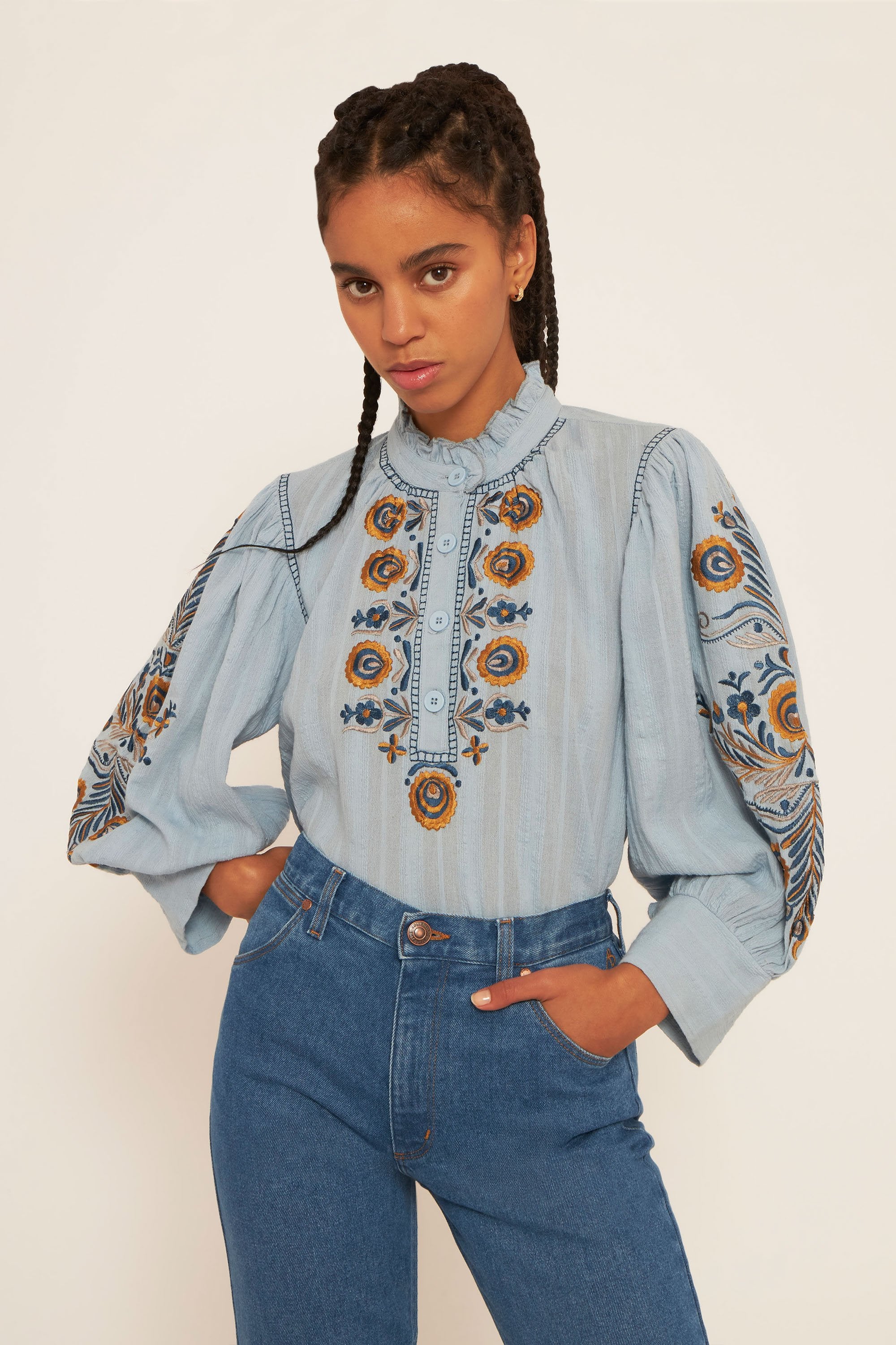 Blouse brodée Igor
