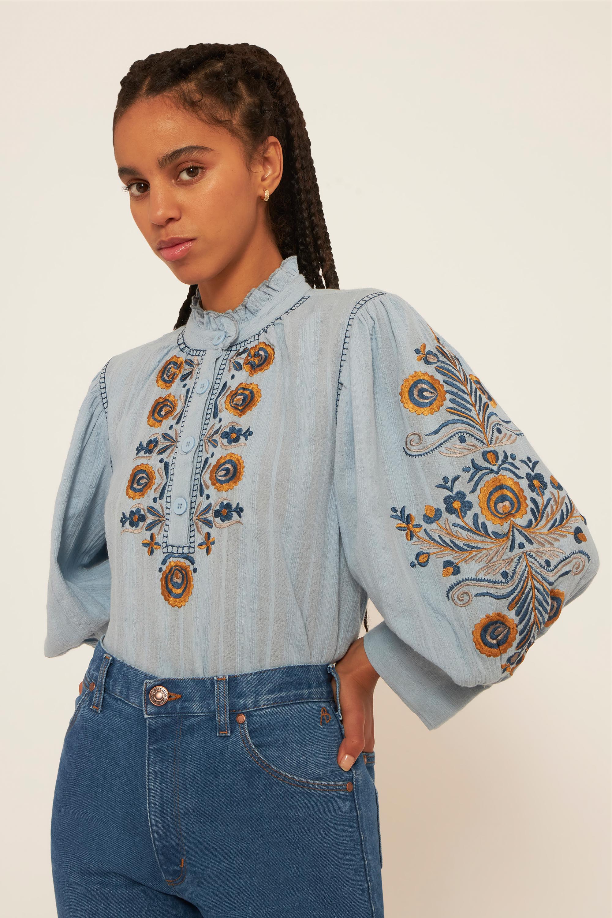 Blouse brodée Igor
