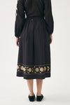 Skirt with hand-embroidered silk details Ila
