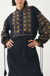 Mini dress hand-embroidered with pearls Jena