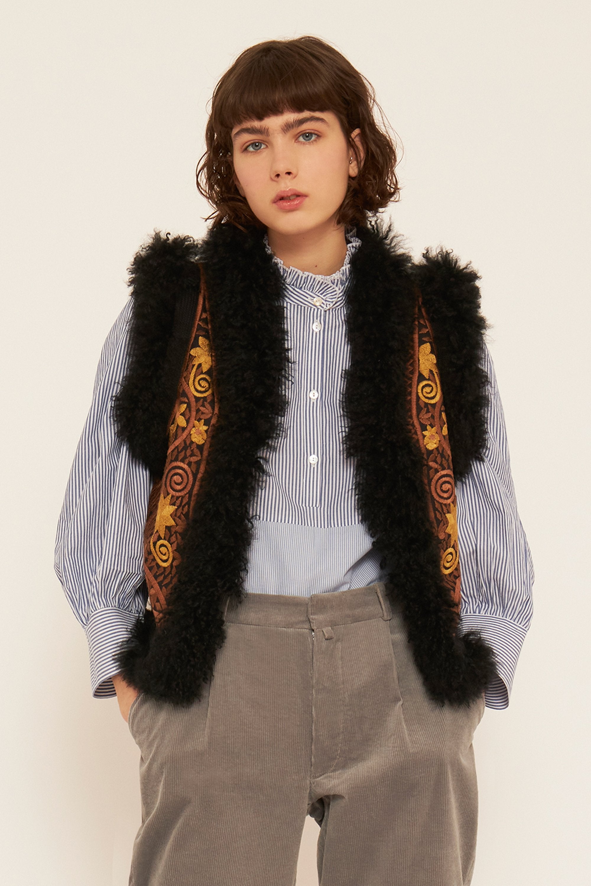 Gilet sans manches brodé Jimmy