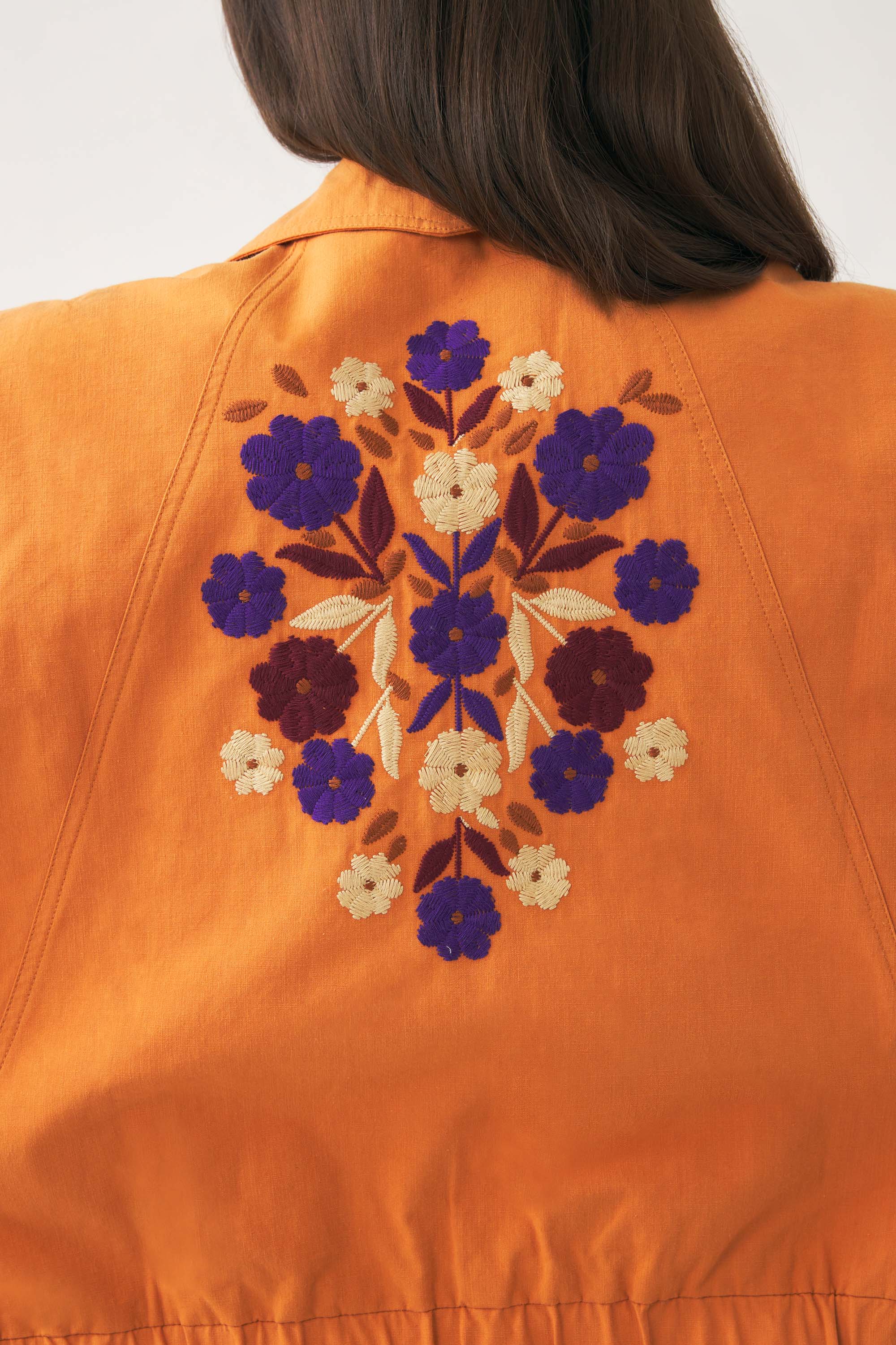 Floral-embroidered jacket Kimi