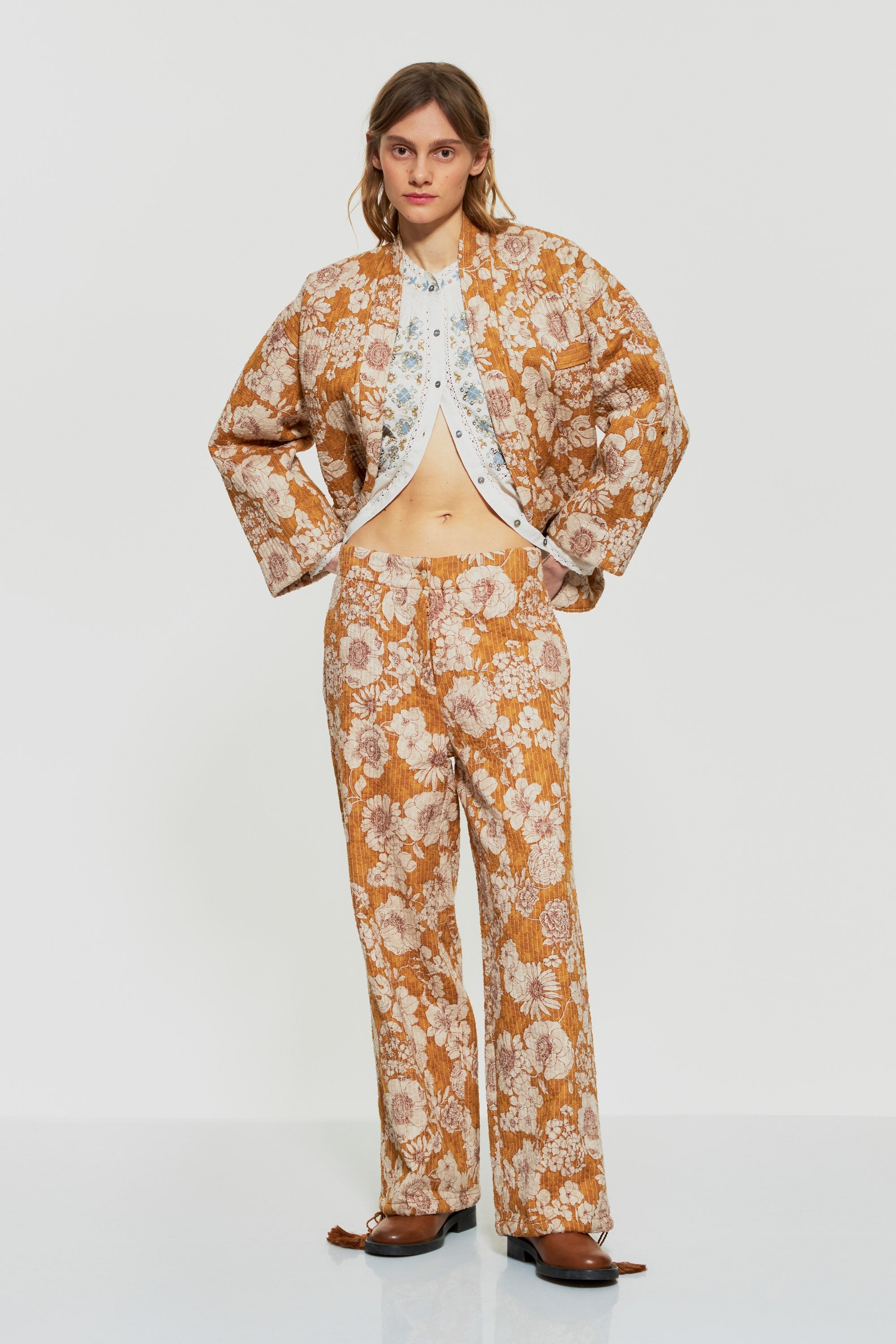 Leonie print trousers