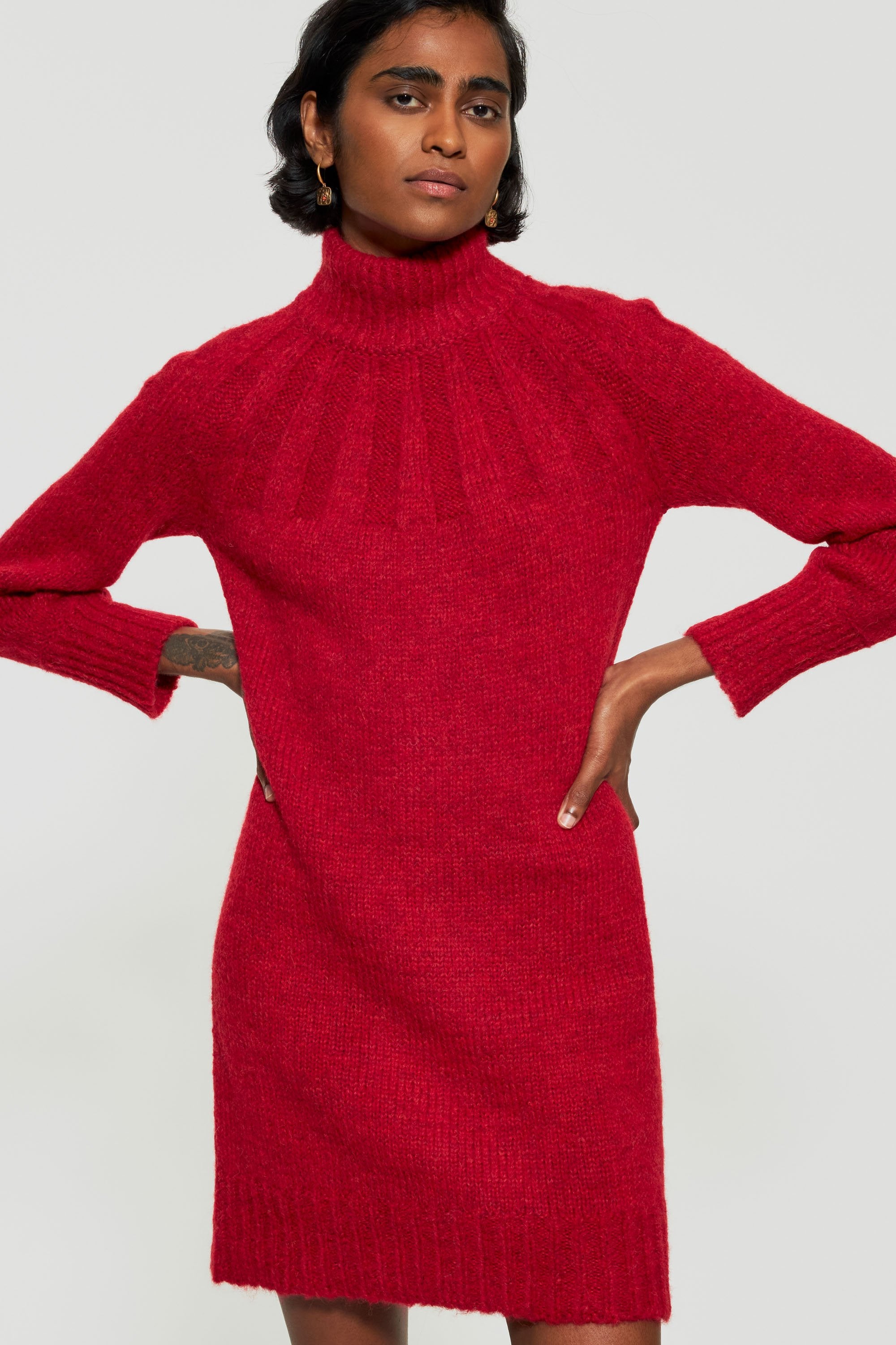 Lulu alpaca wool dress