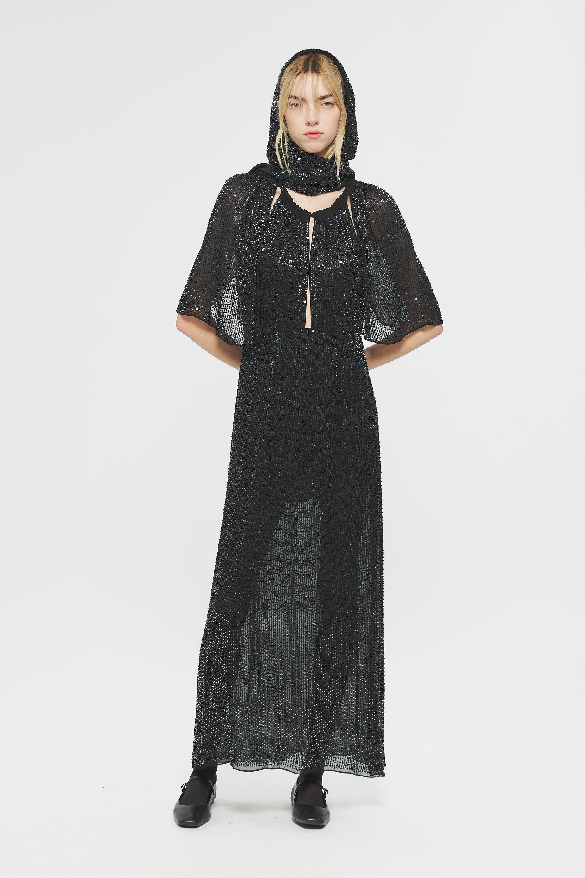 Robe longue à sequins Lune