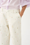 Hand-embroidered trousers Mael