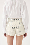 Mit Perlen und Spiegeln bestickte kurze Shorts Mahani