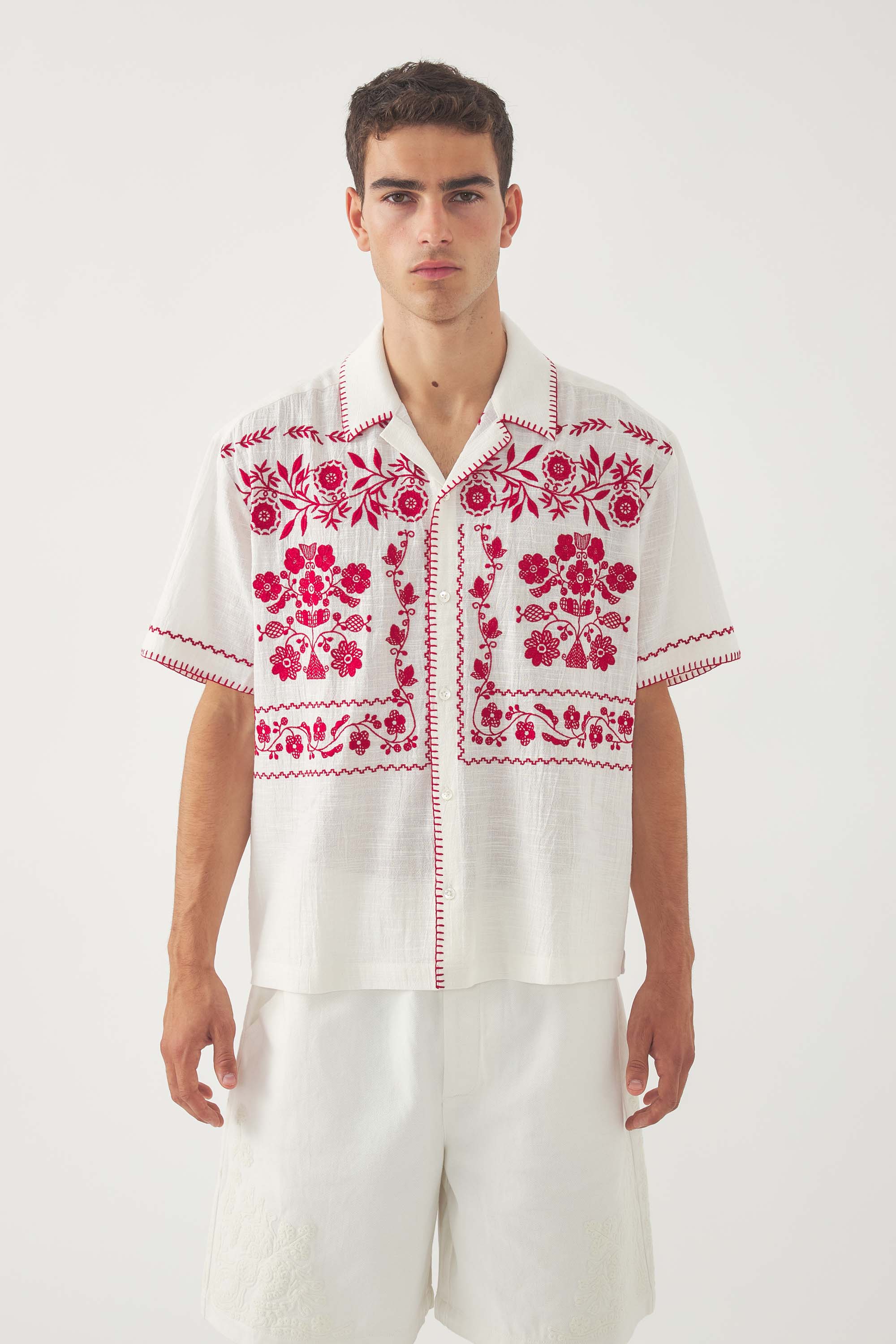 Camicia ricamata Mamie