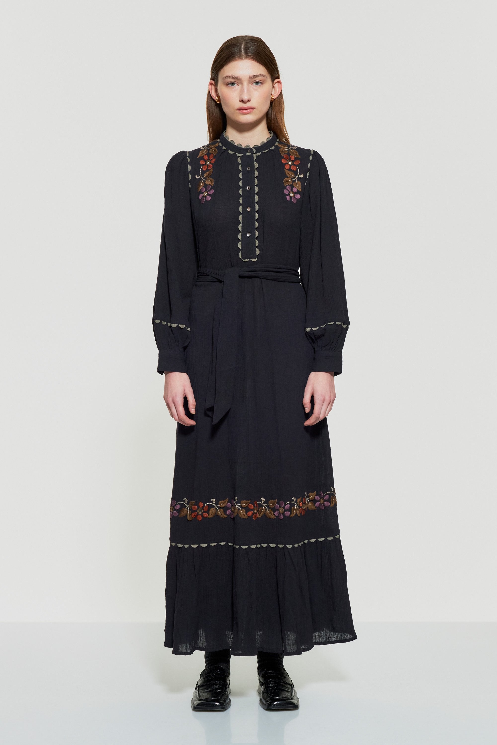 Mathilda embroidered maxi dress