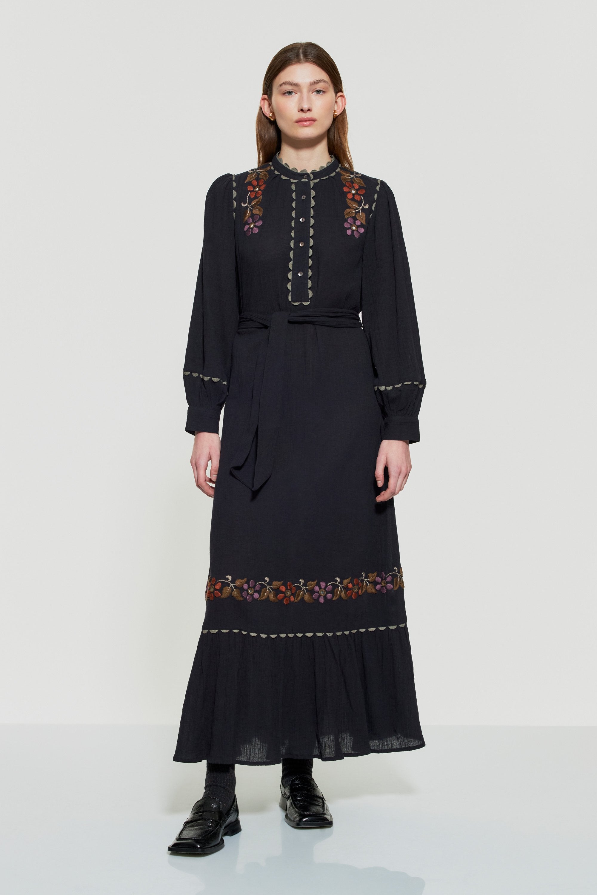 Mathilda embroidered maxi dress