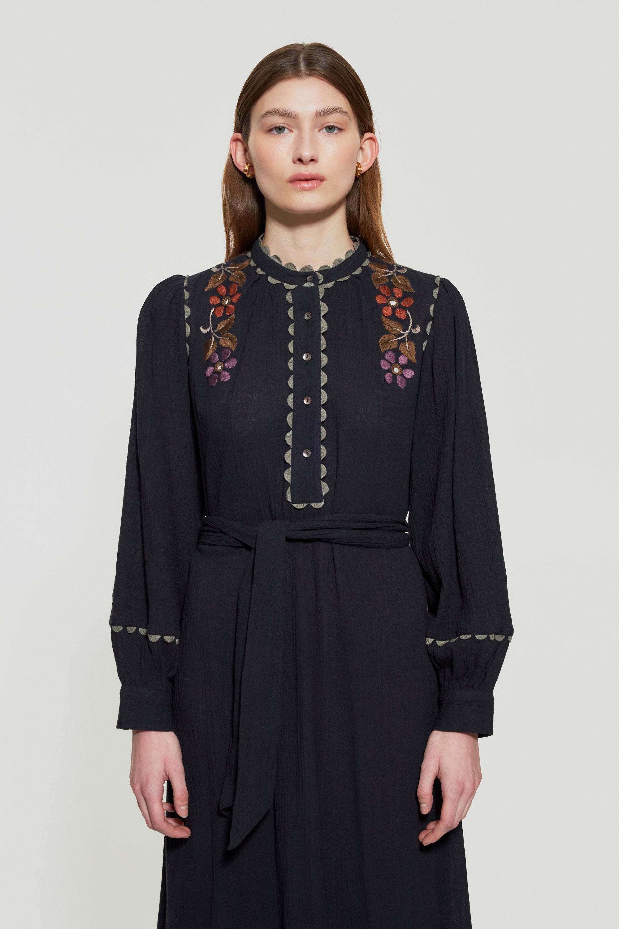 Mathilda embroidered maxi dress