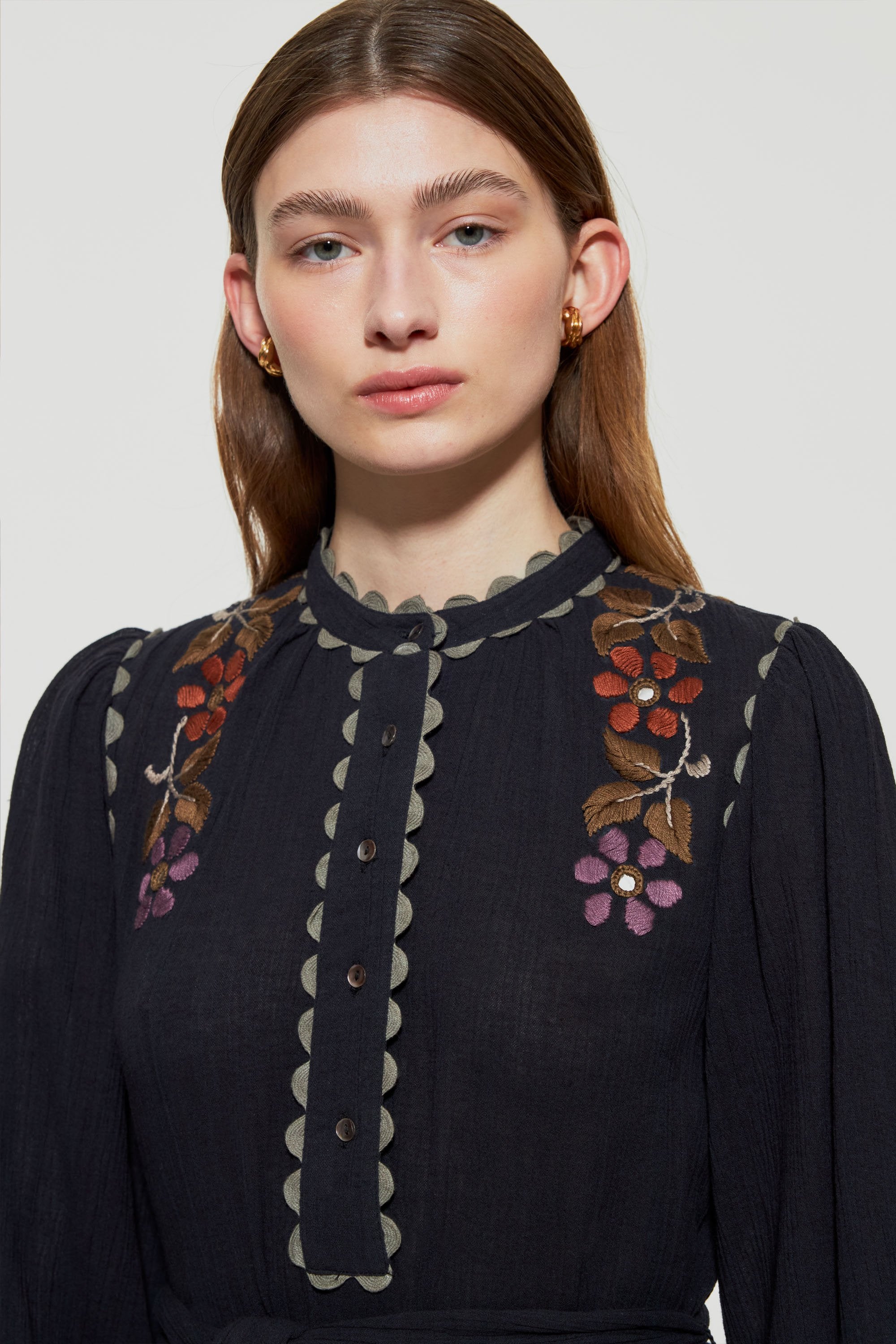 Mathilda embroidered maxi dress