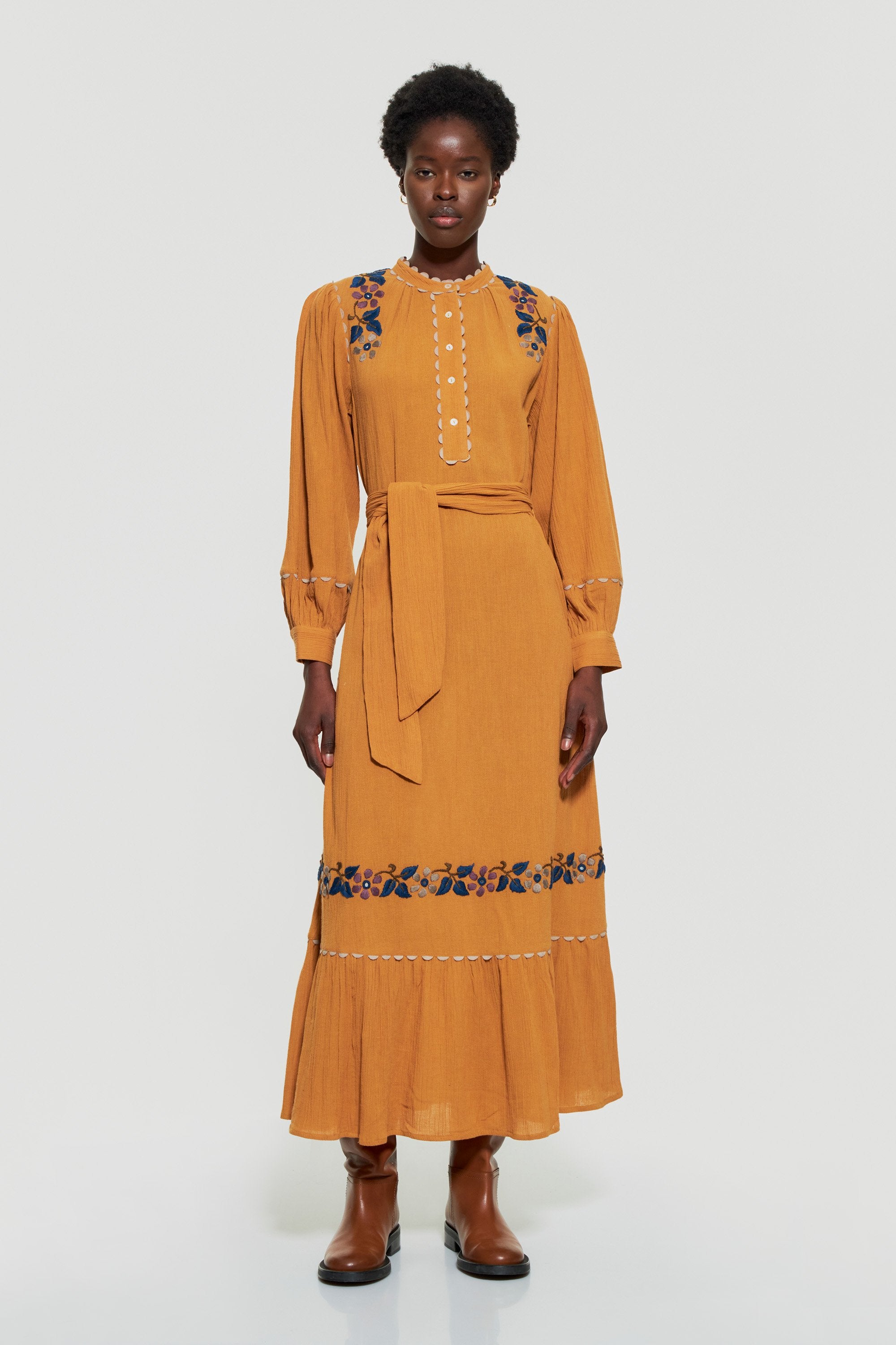 Vani embroidered maxi dress