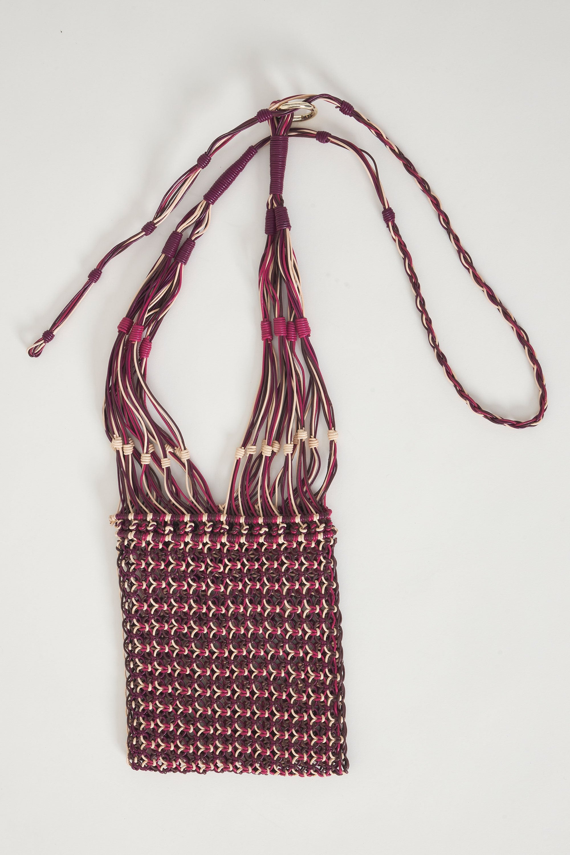 Hand-braided leather bag Meryl