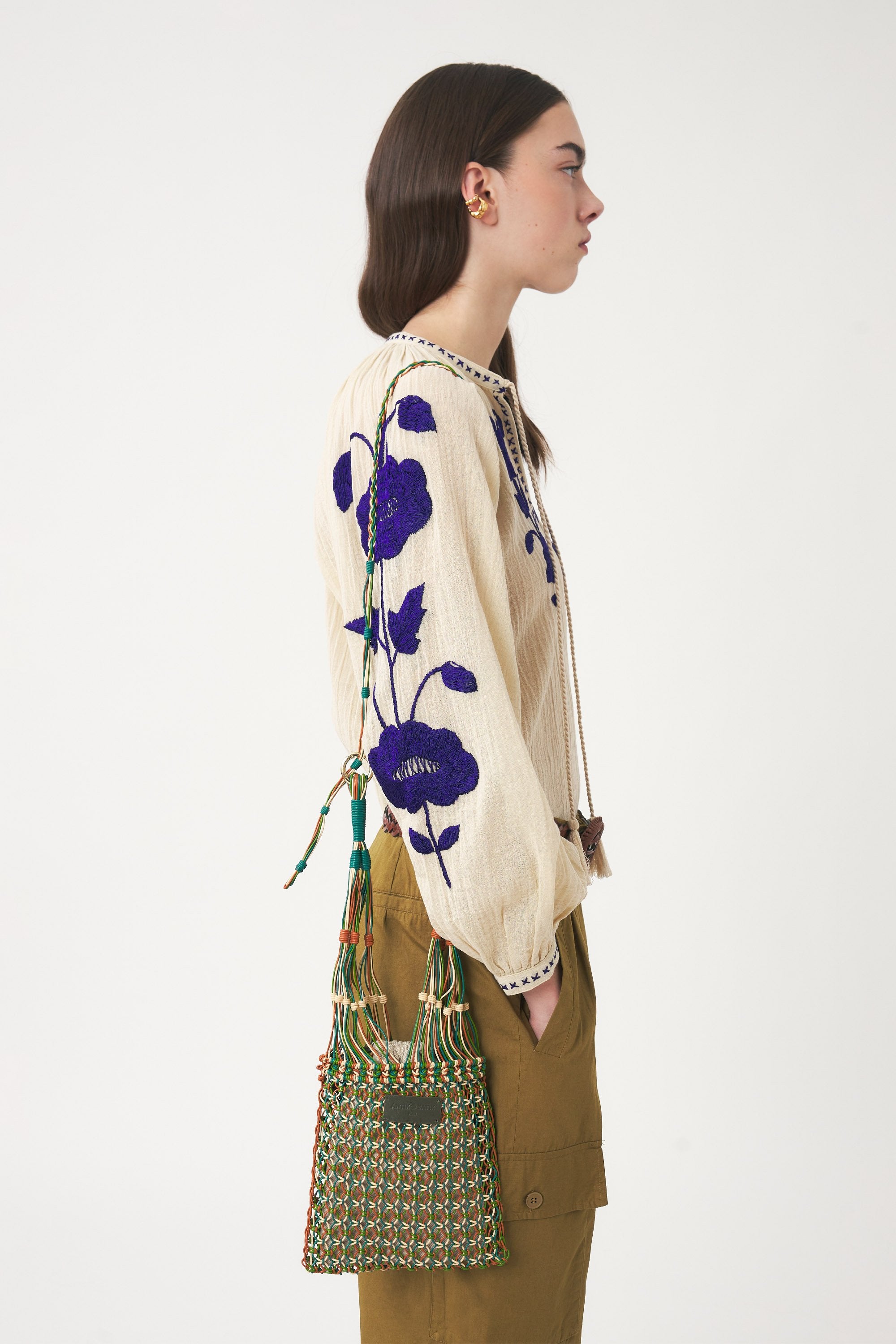 Sac en cuir tressé à la main Meryl