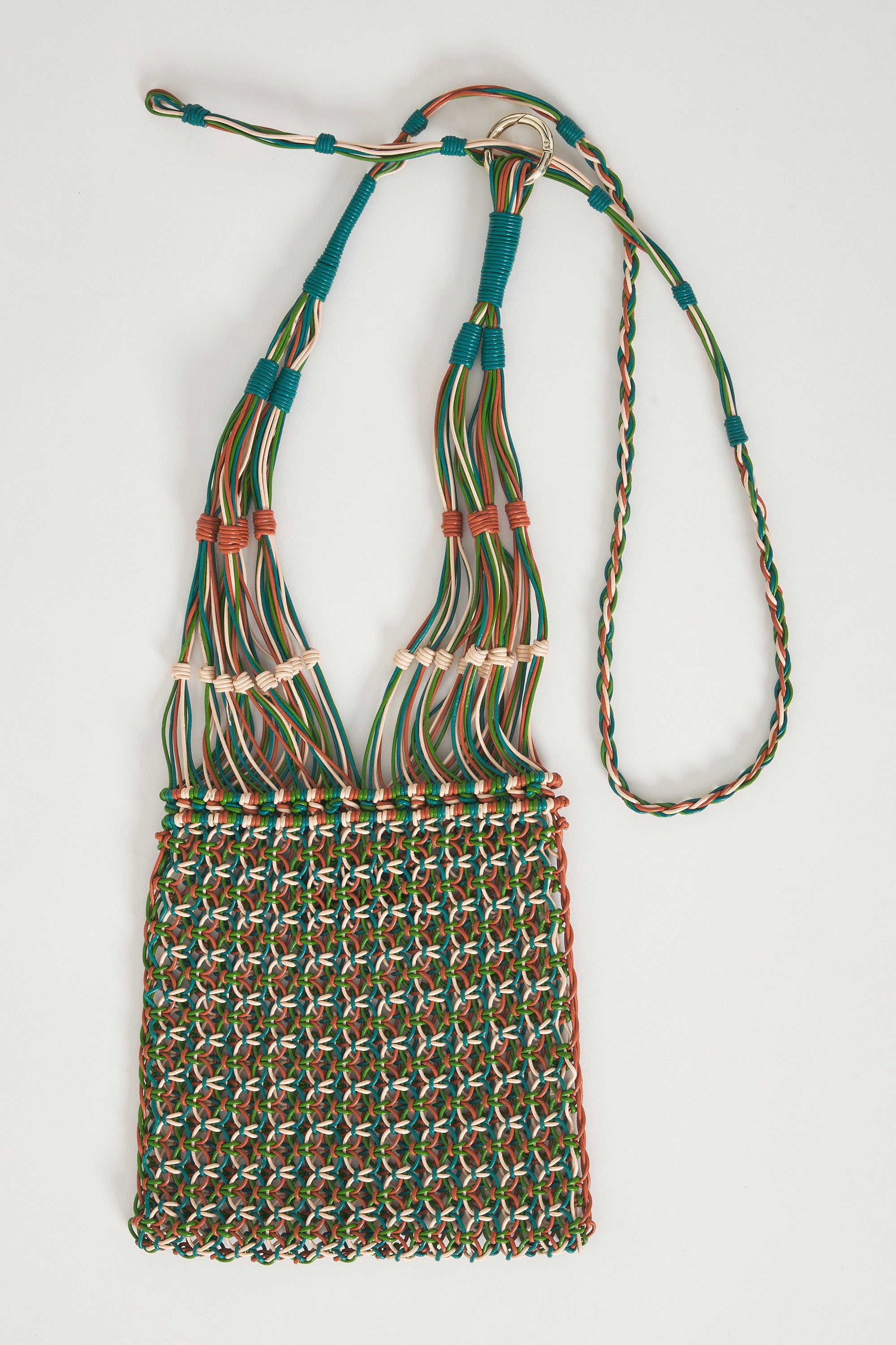 Hand-braided leather bag Meryl