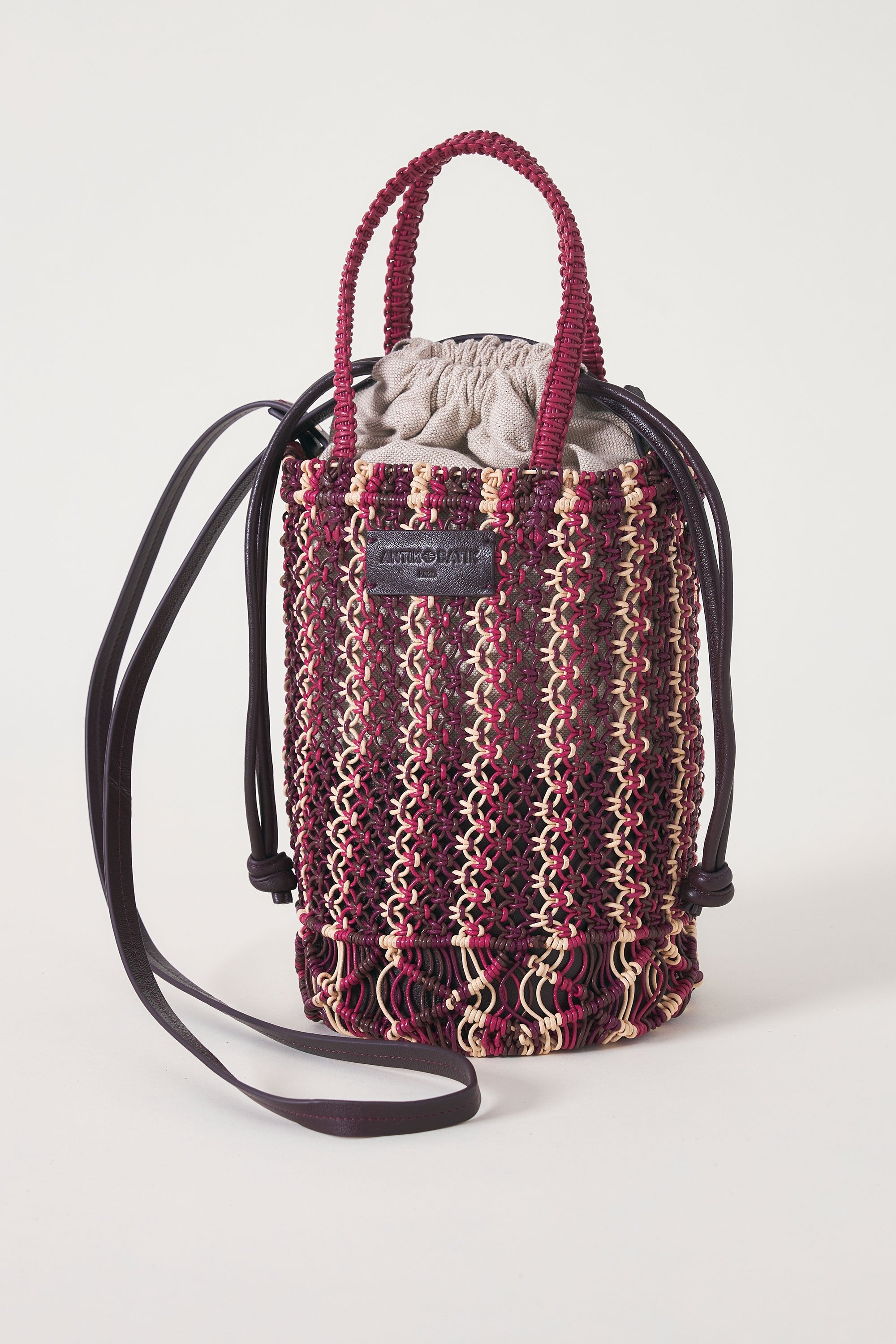 Small hand-braided leather bag Meryl