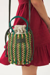 Small hand-braided leather bag Meryl
