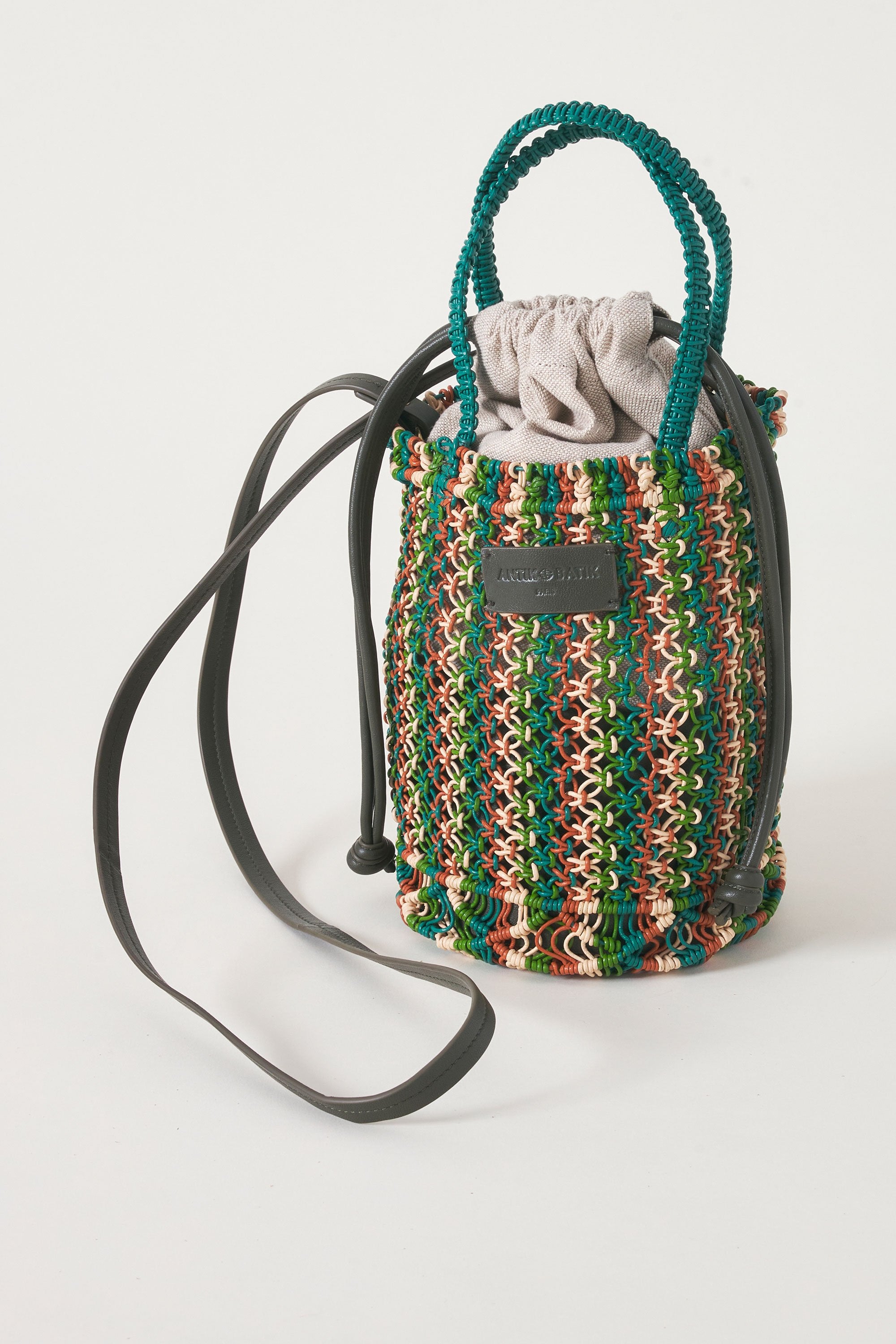 Small hand-braided leather bag Meryl