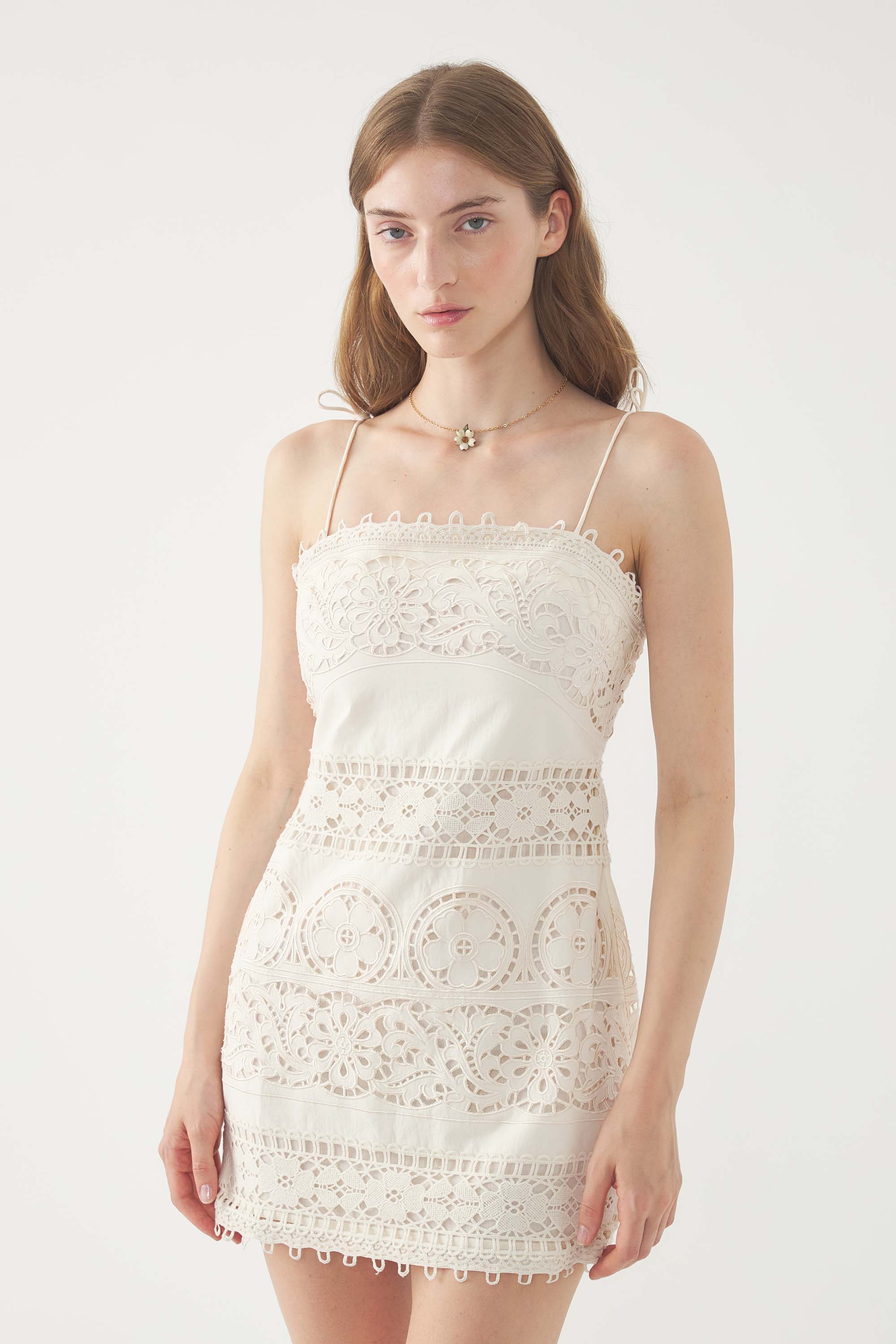 Abito bustier ricamato Mila