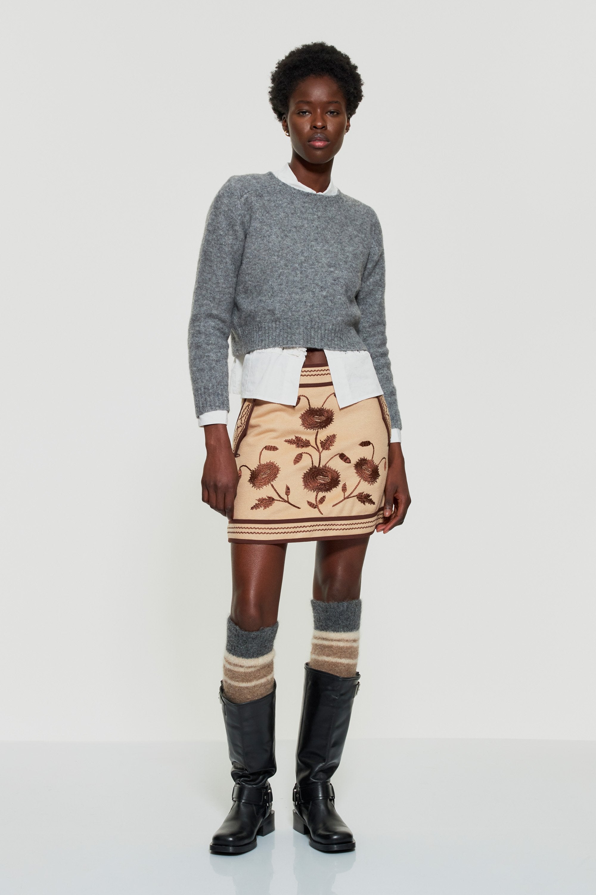 Mila alpaca wool leg warmers