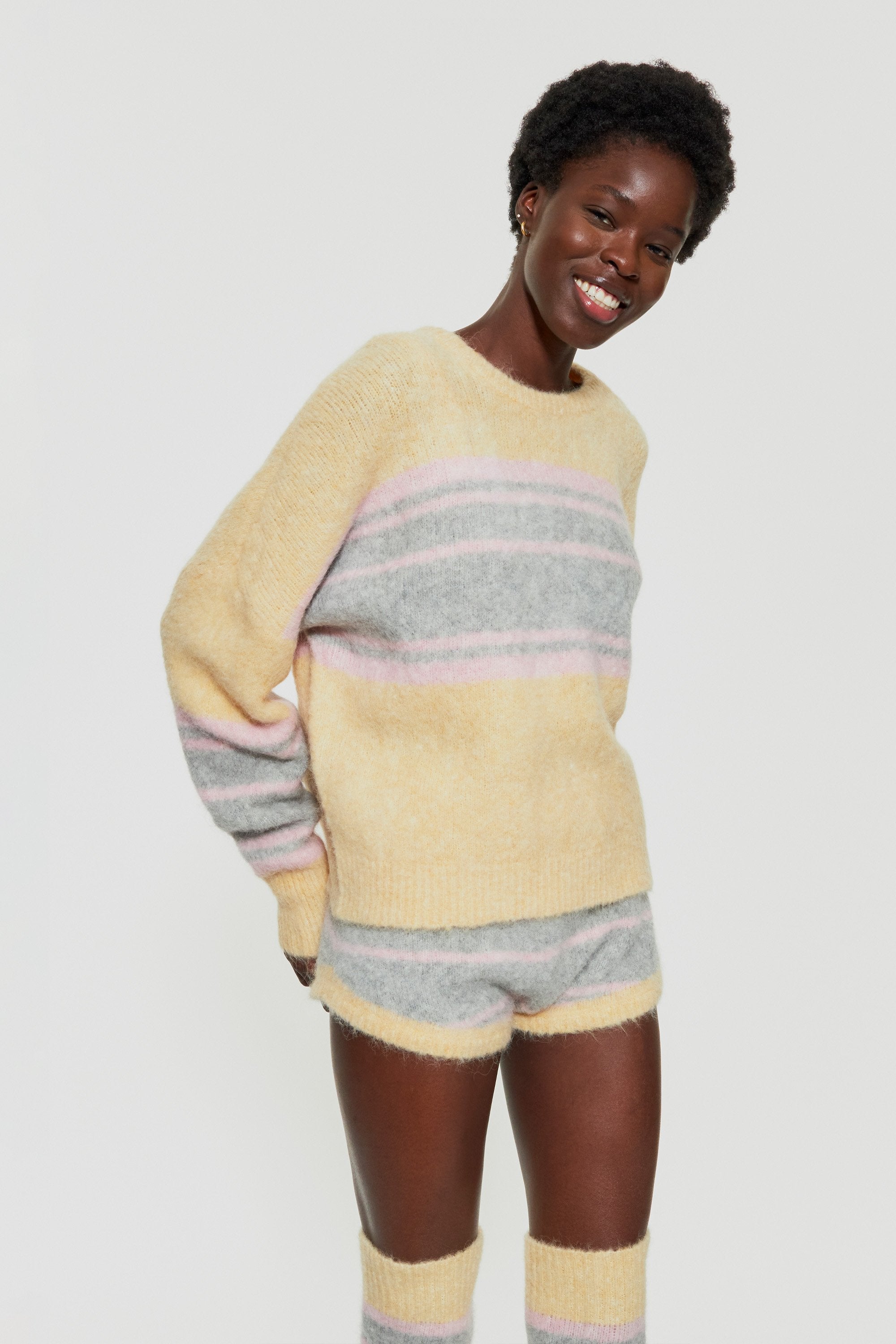 Mila alpaca wool shorts -