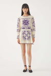 Embroidered Mini Dress Milos