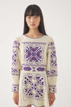 Embroidered Mini Dress Milos