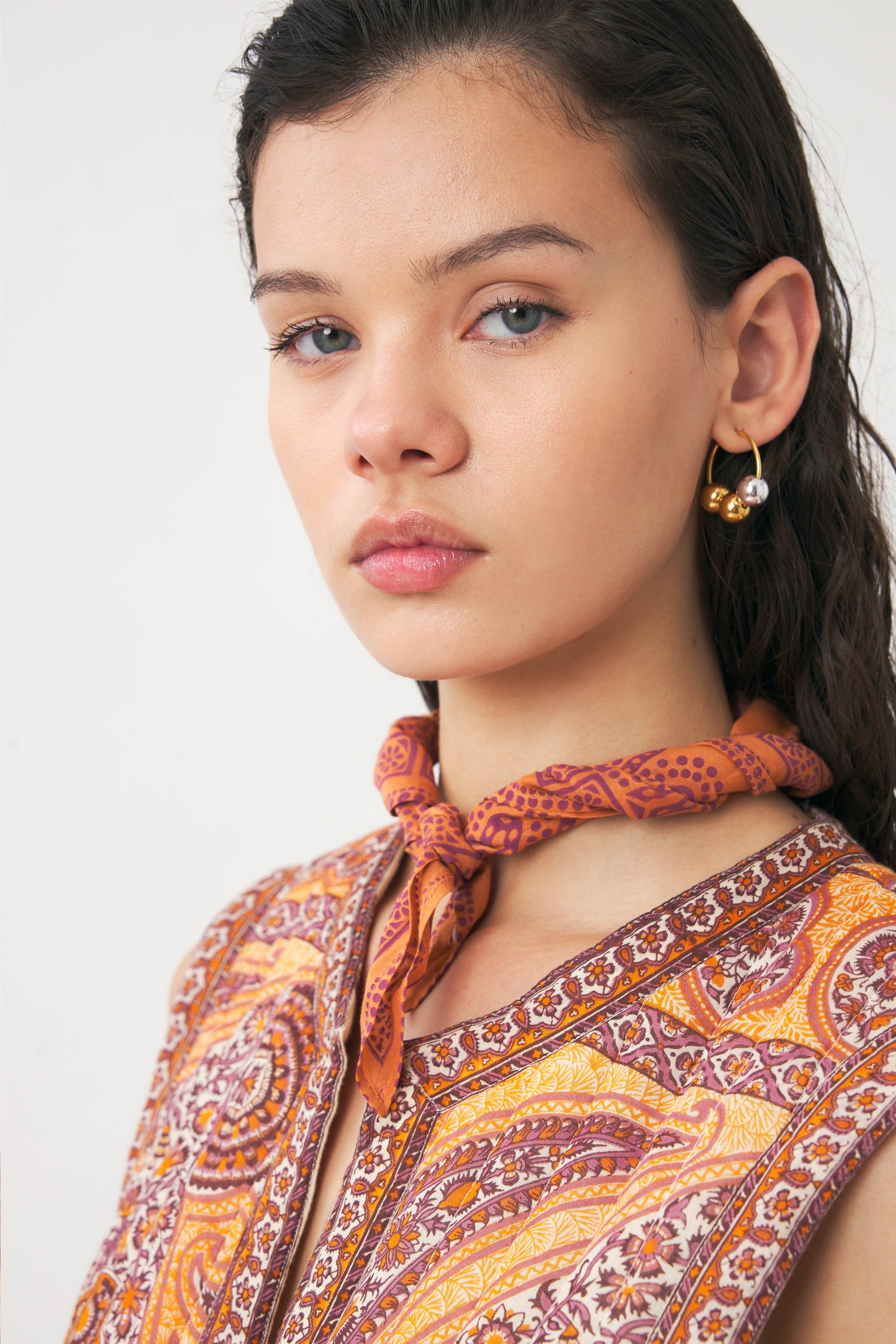 Cotton voile print bandana Nalii
