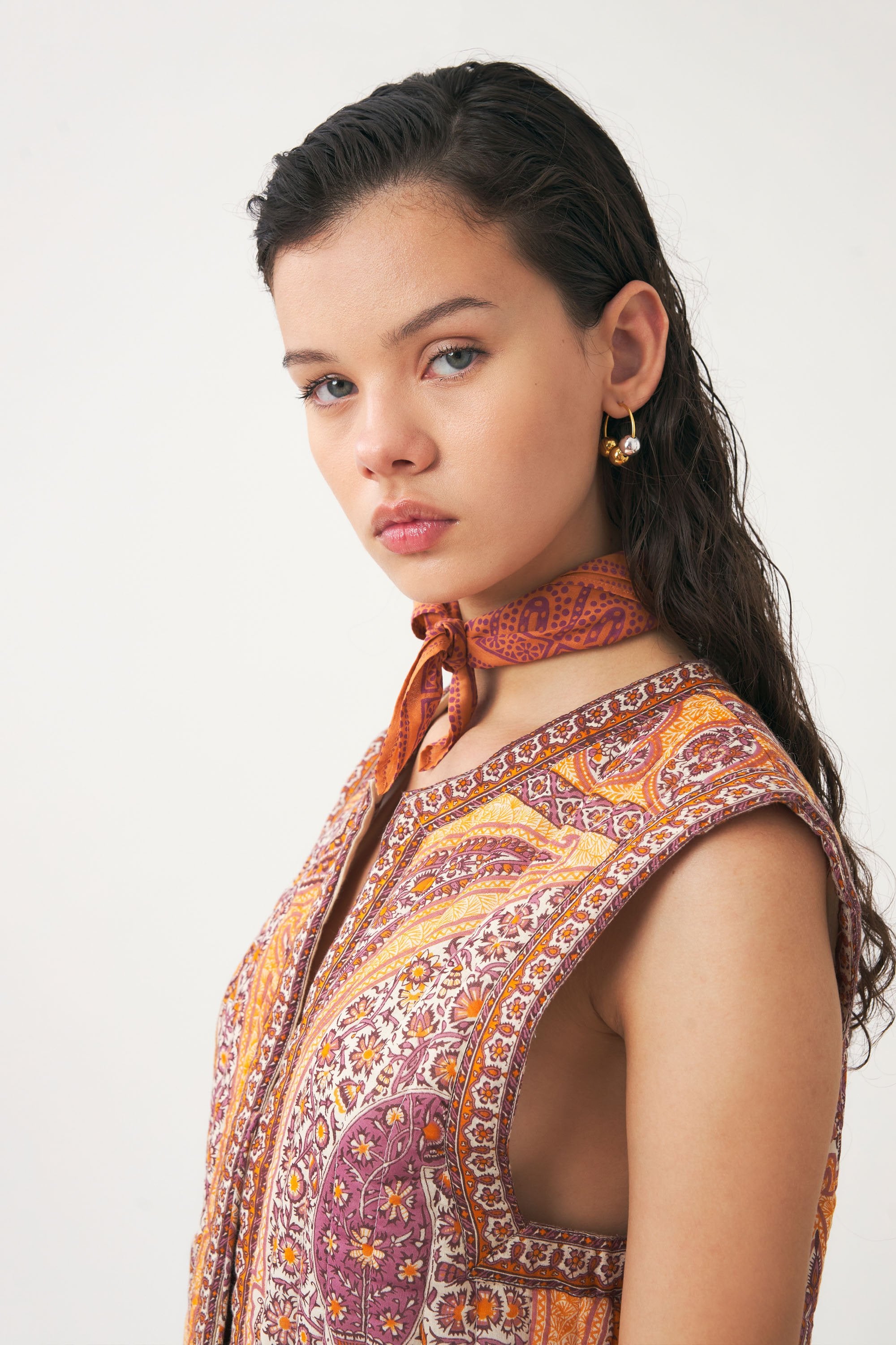 Cotton voile print bandana Nalii