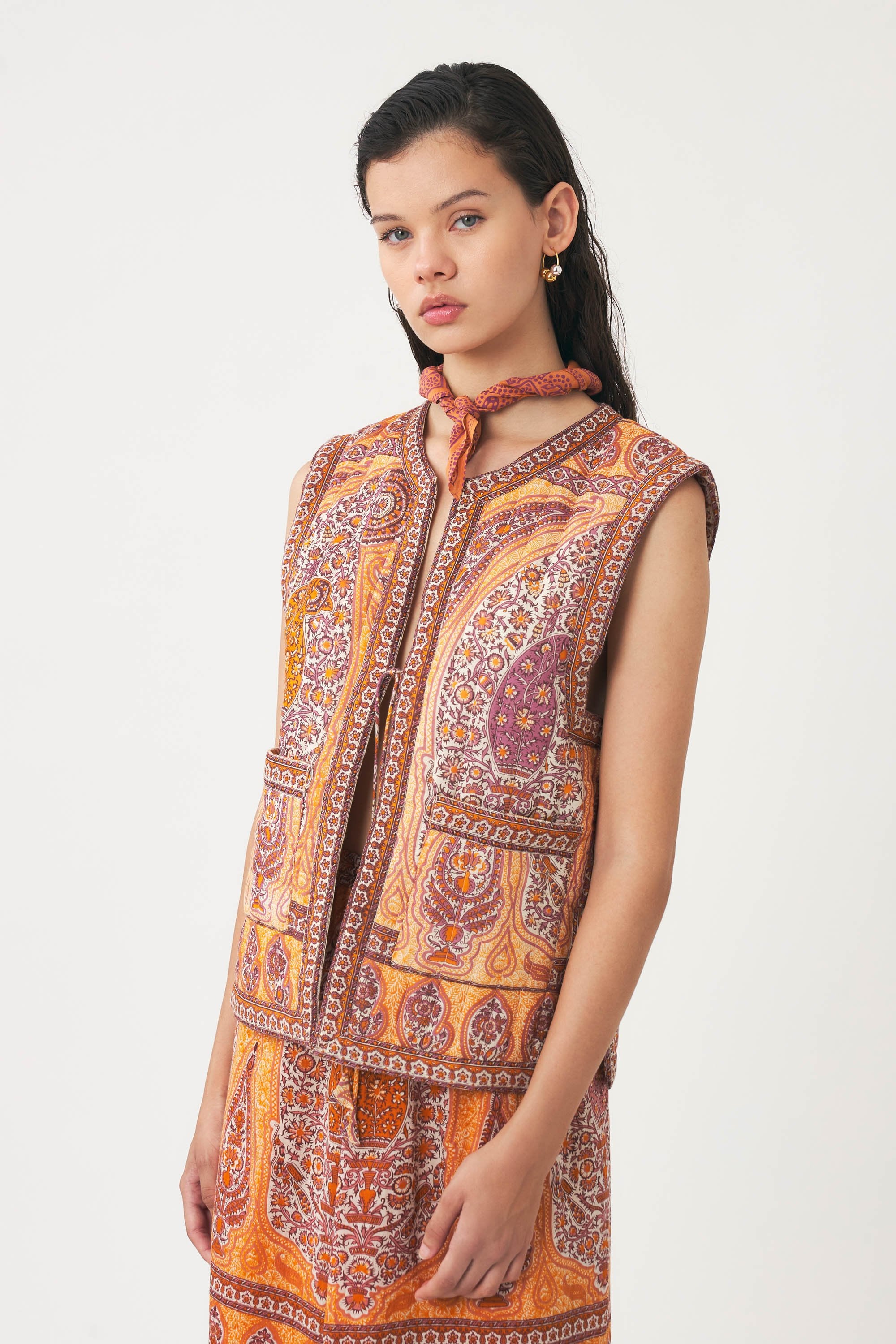 Cotton voile print bandana Nalii
