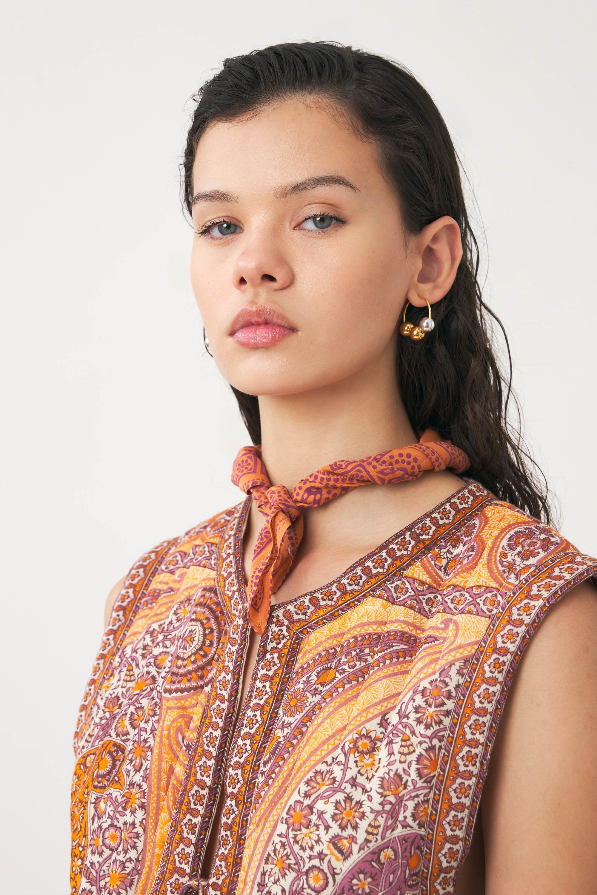 Cotton voile print bandana Nalii