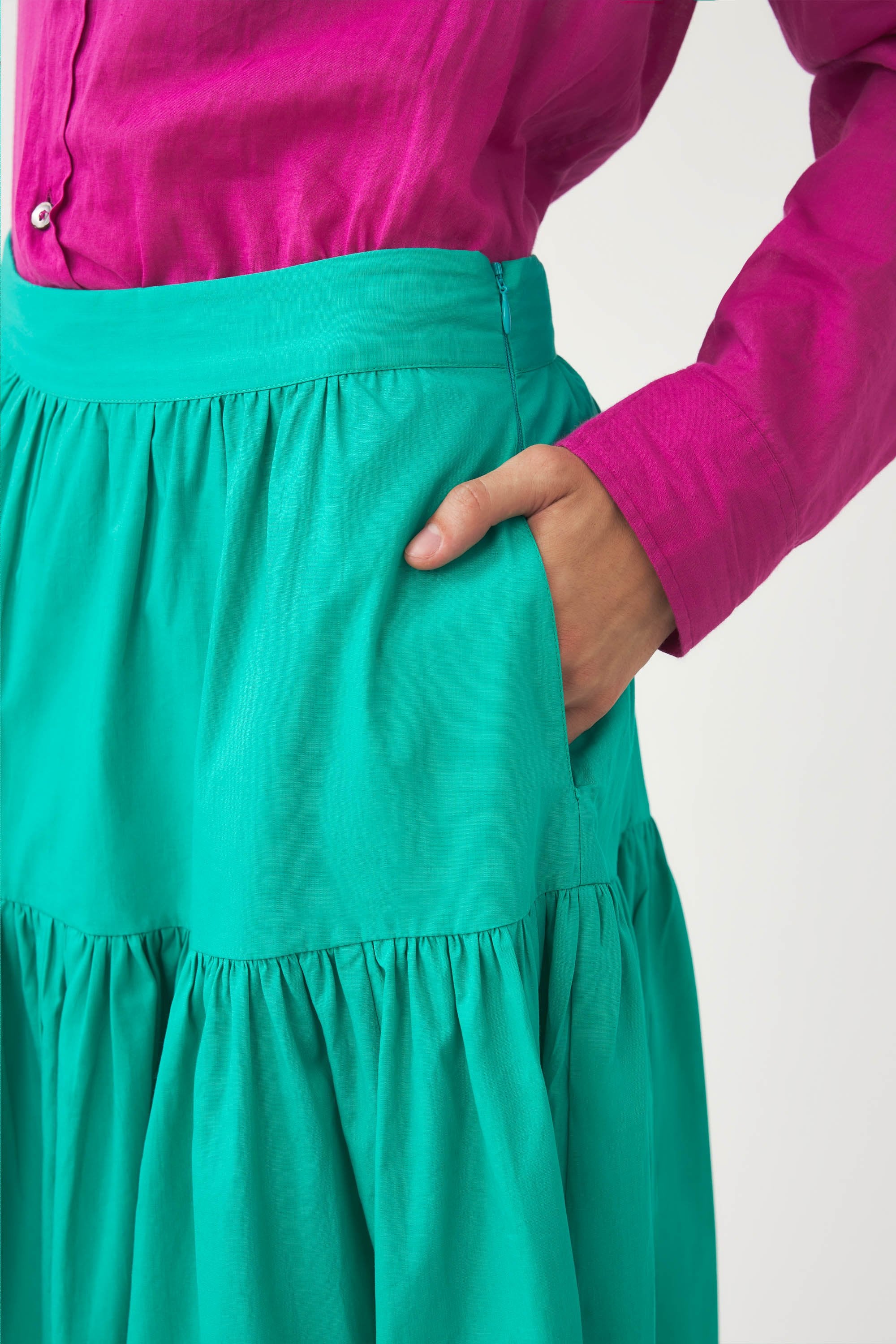 Maxi skirt in Pop