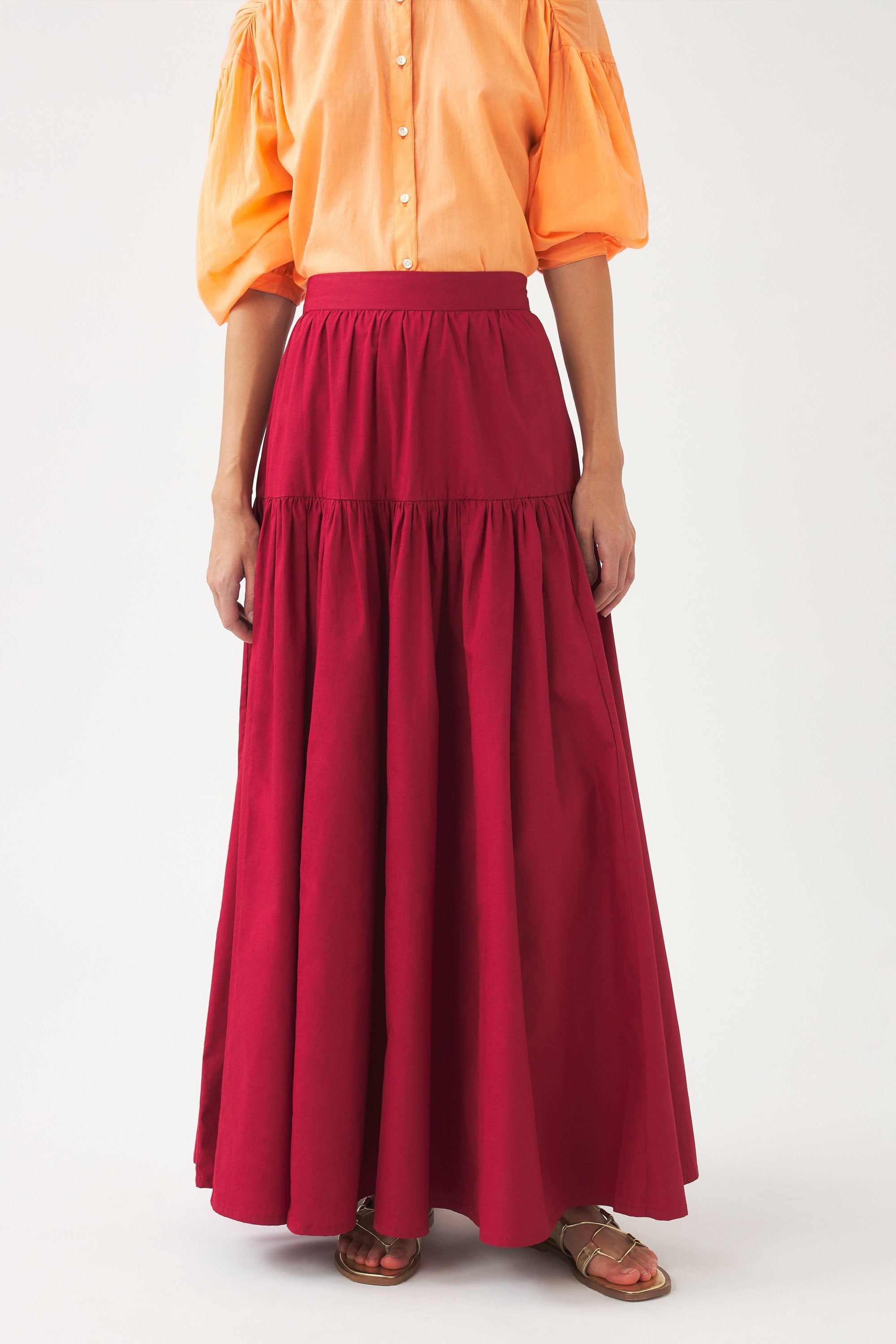 Maxi skirt in Pop