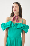 Robe longue à épaules dénudées Pop
