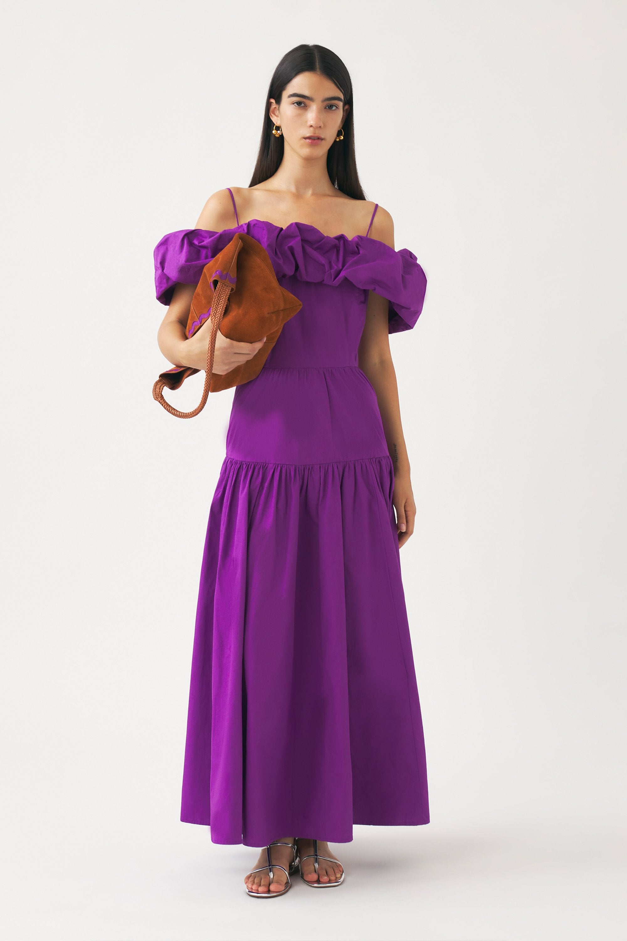 Off-shoulder maxi dress Pop