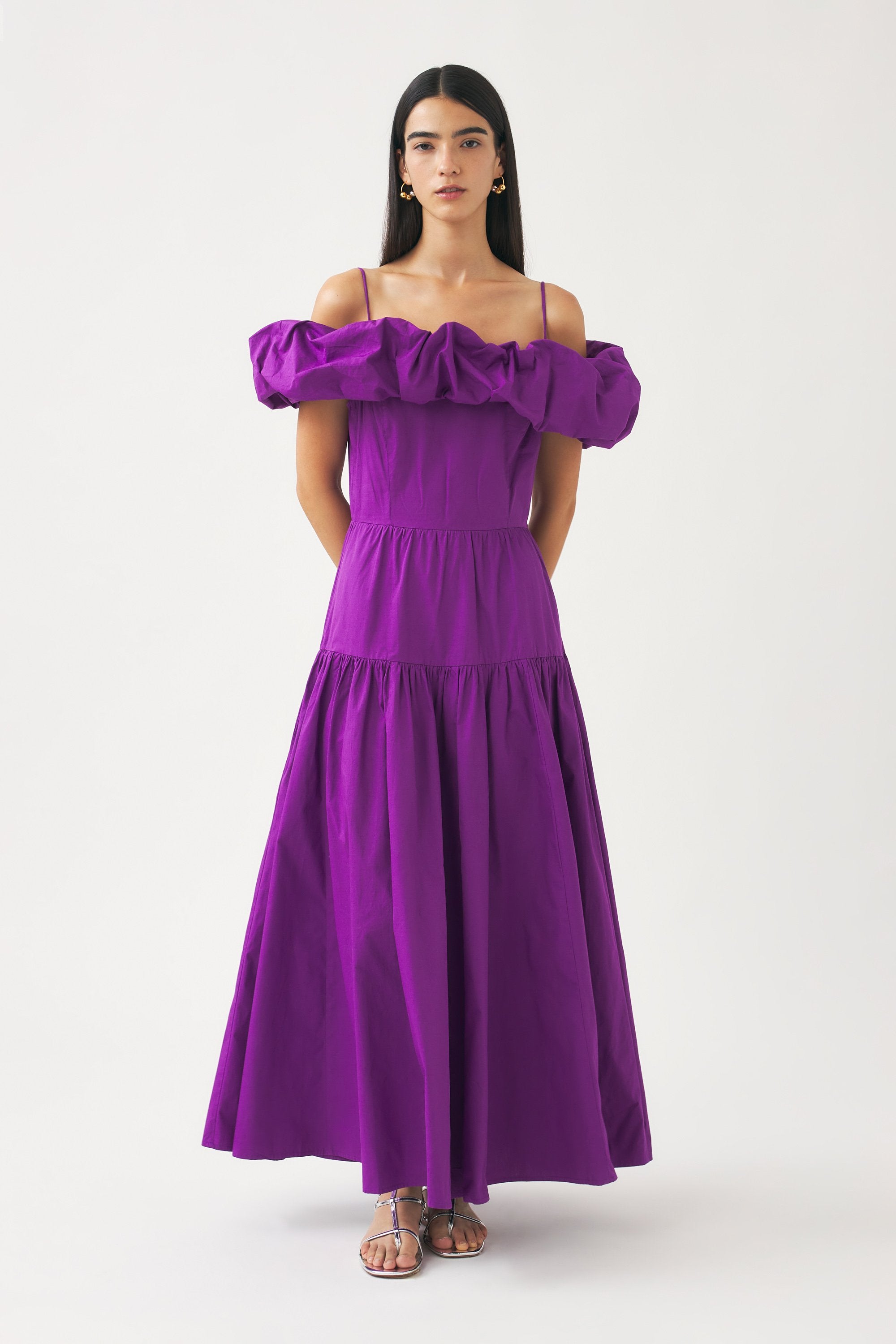 Off-shoulder maxi dress Pop
