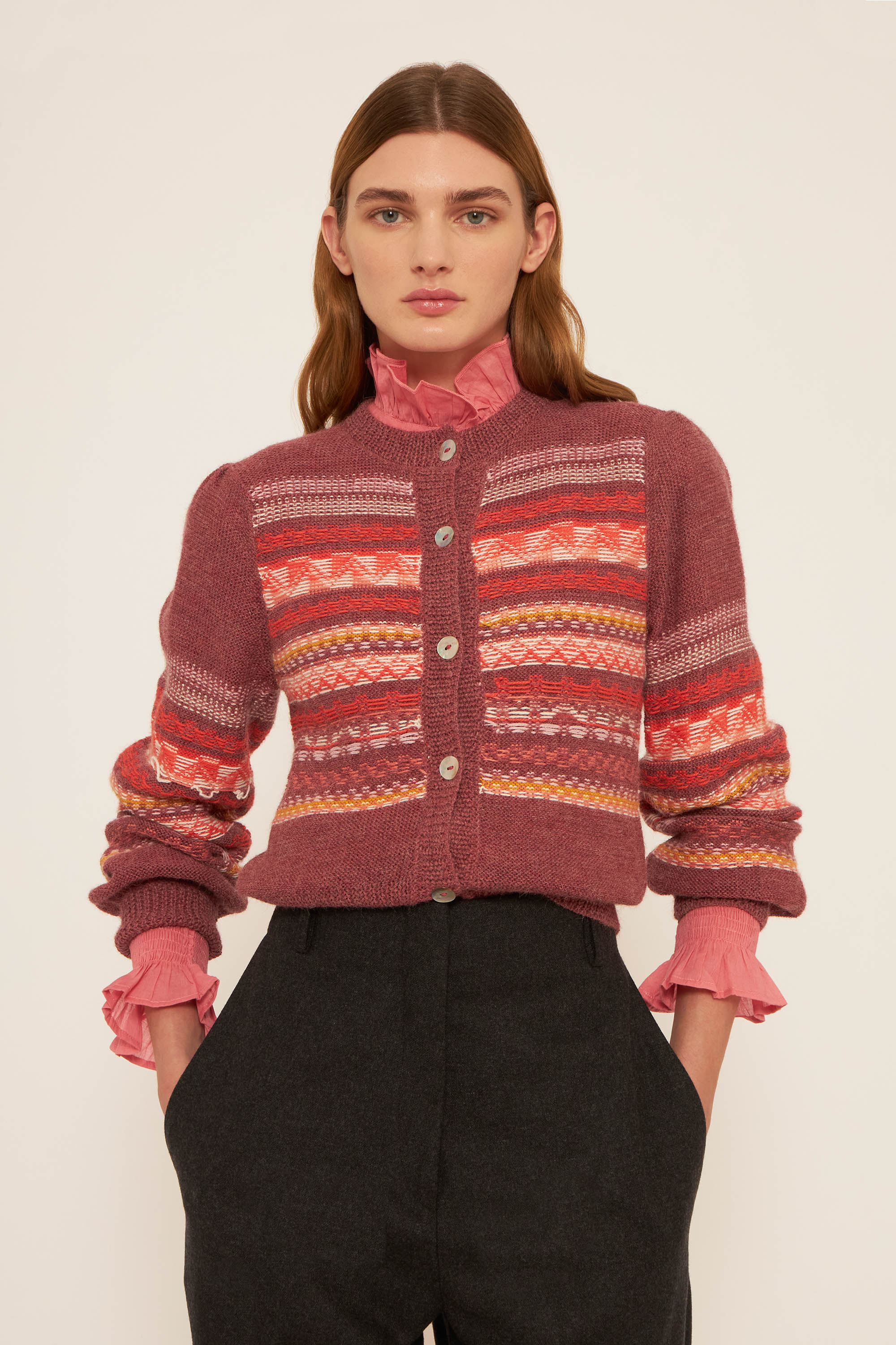Roberto alpaca wool cardigan