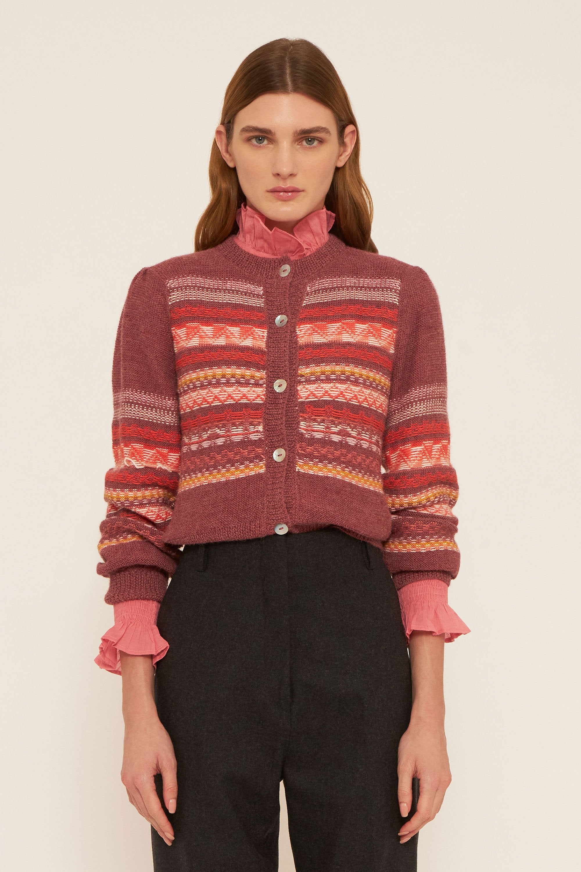 Roberto alpaca wool cardigan