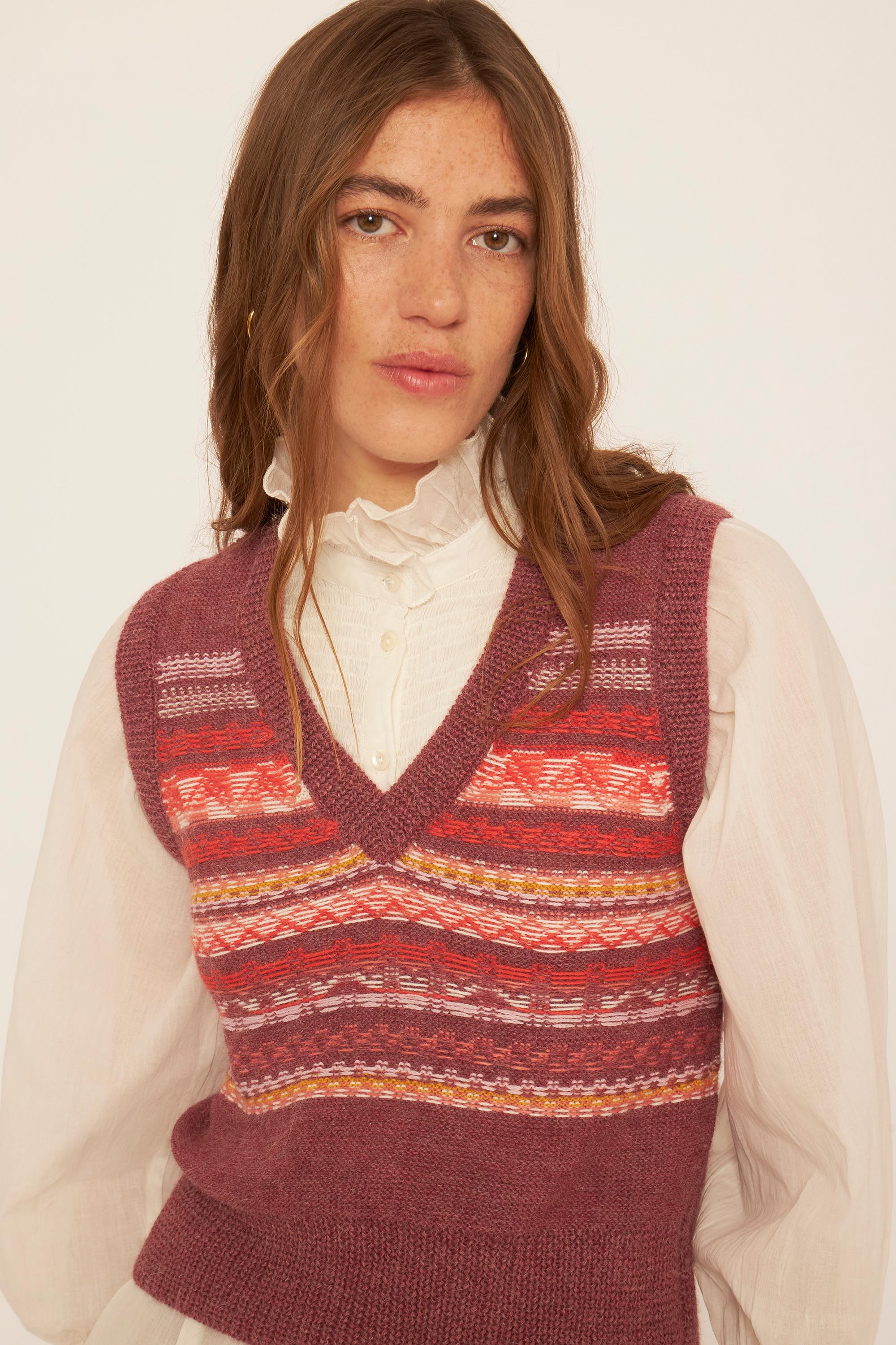 Pull sans manches en Alpaga Roberto