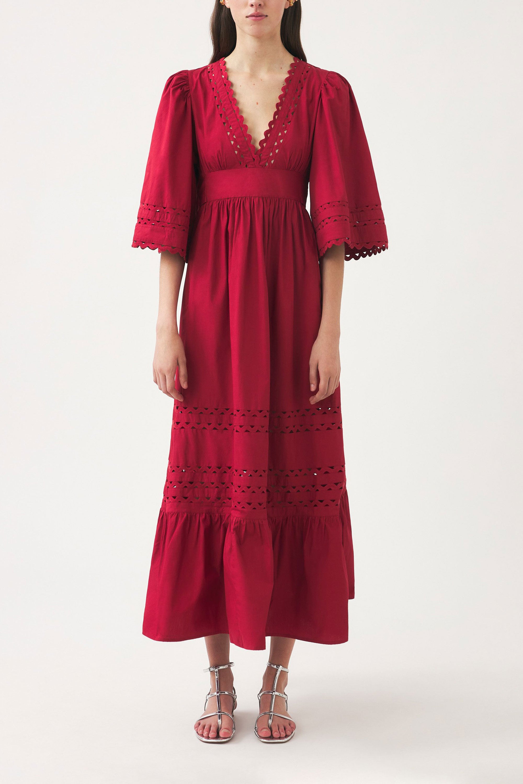 Robe longue ajourée Rodo