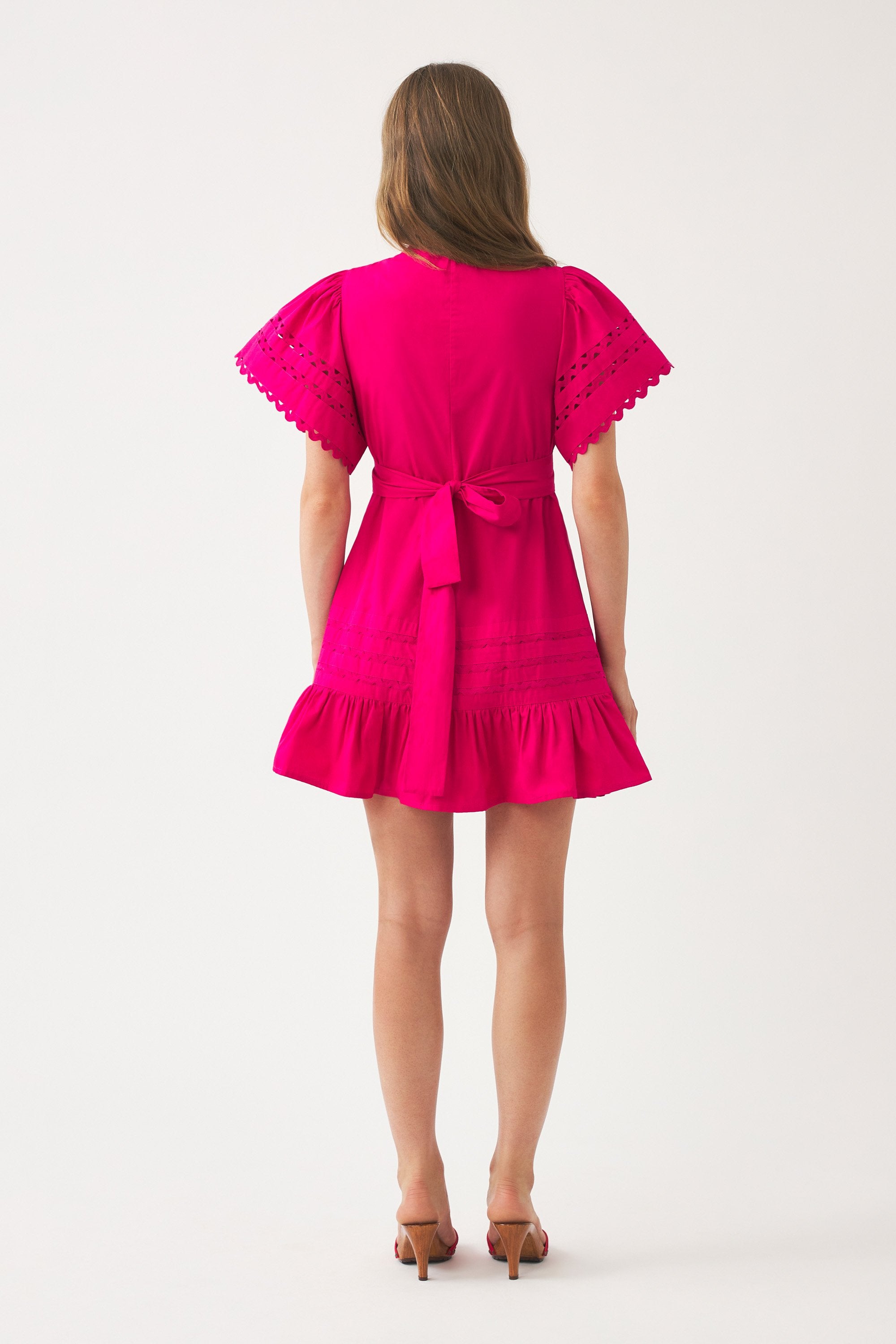 Cotton poplin mini dress Rodo
